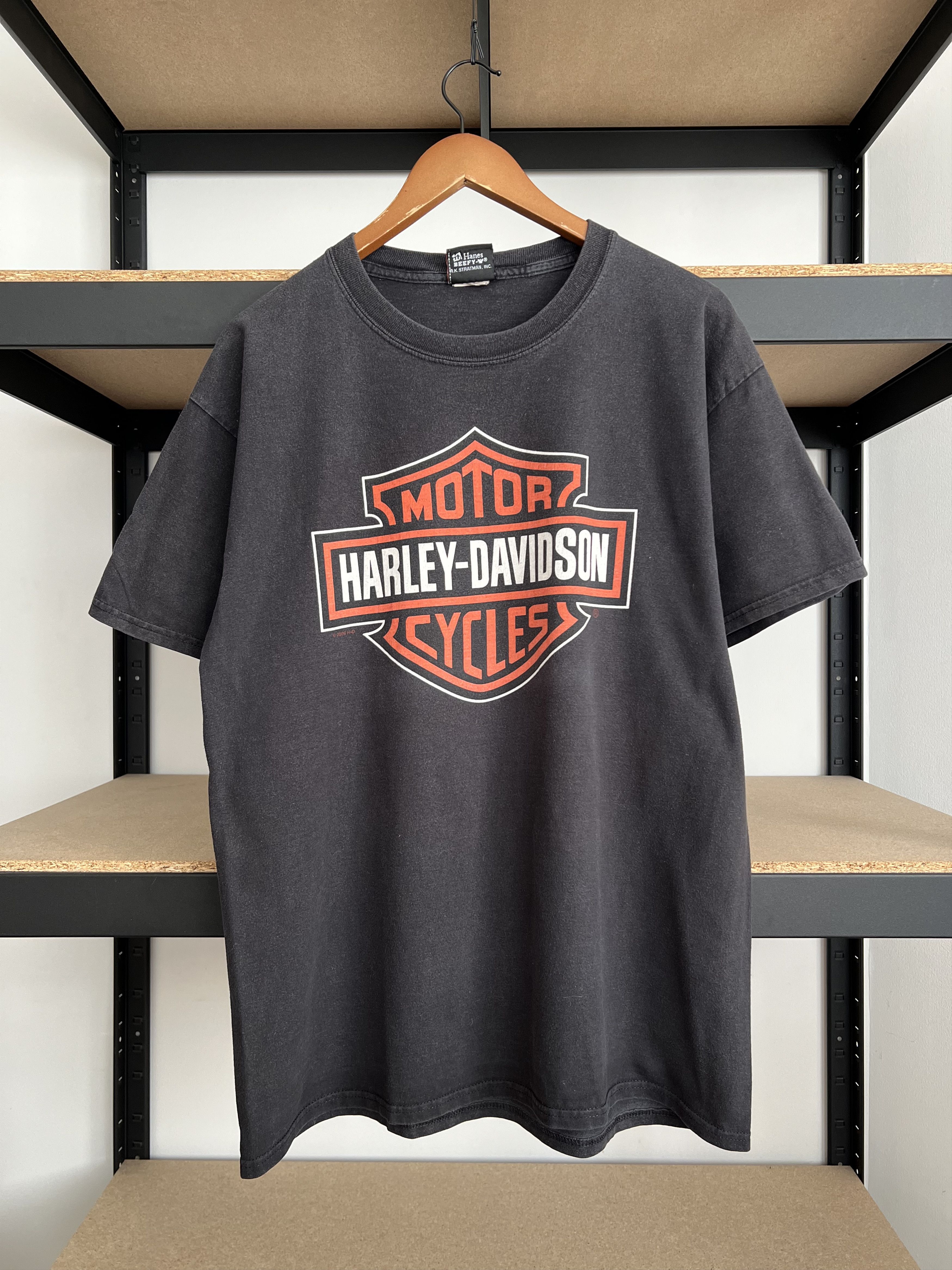 Harley Davidson Vintage 2009 Harley Davidson Switzerland Black T-shirt Size US L / EU 52-54 / 3 - 1 Thumbnail