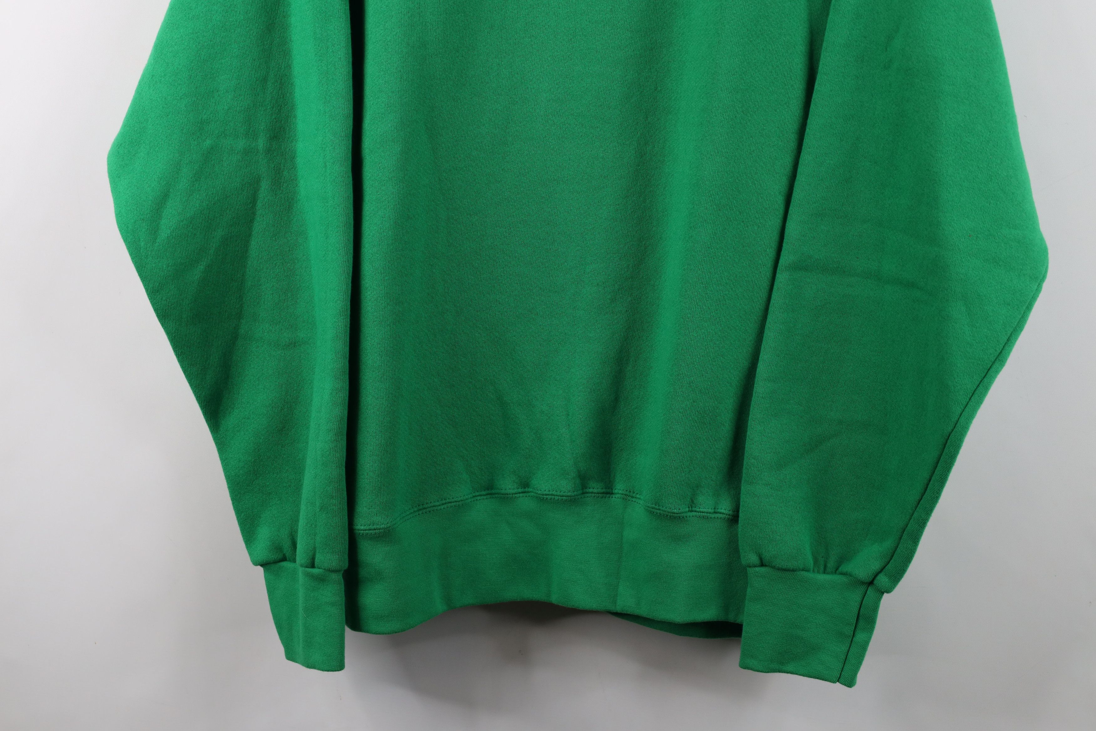 Vintage Vintage 90s Streetwear Crewneck Sweatshirt Kelly Green USA Size US L / EU 52-54 / 3 - 3 Thumbnail