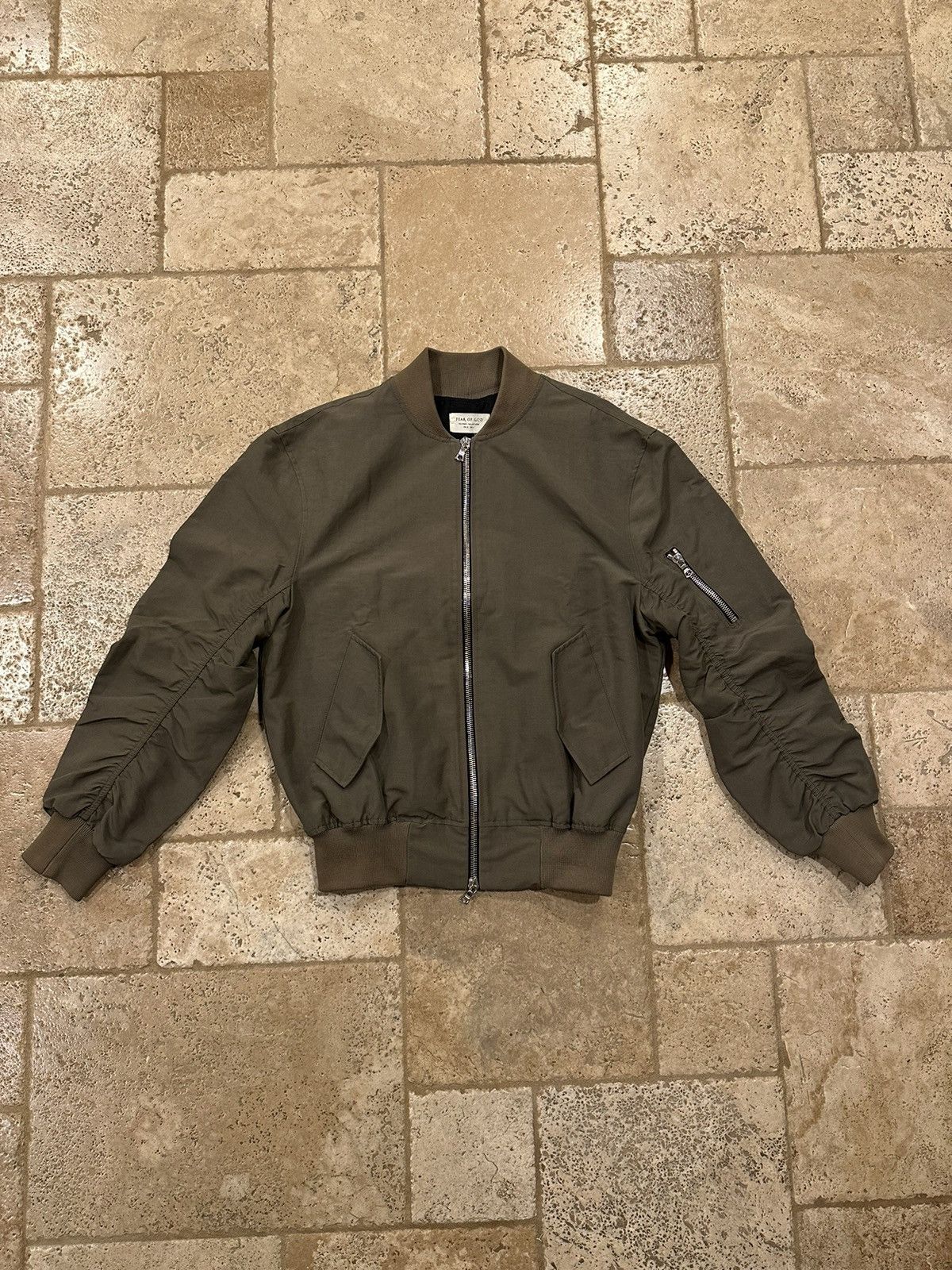 Fear of God Fear of God Second Collection Olive Green Bomber Jacket Size US M / EU 48-50 / 2 - 4 Thumbnail