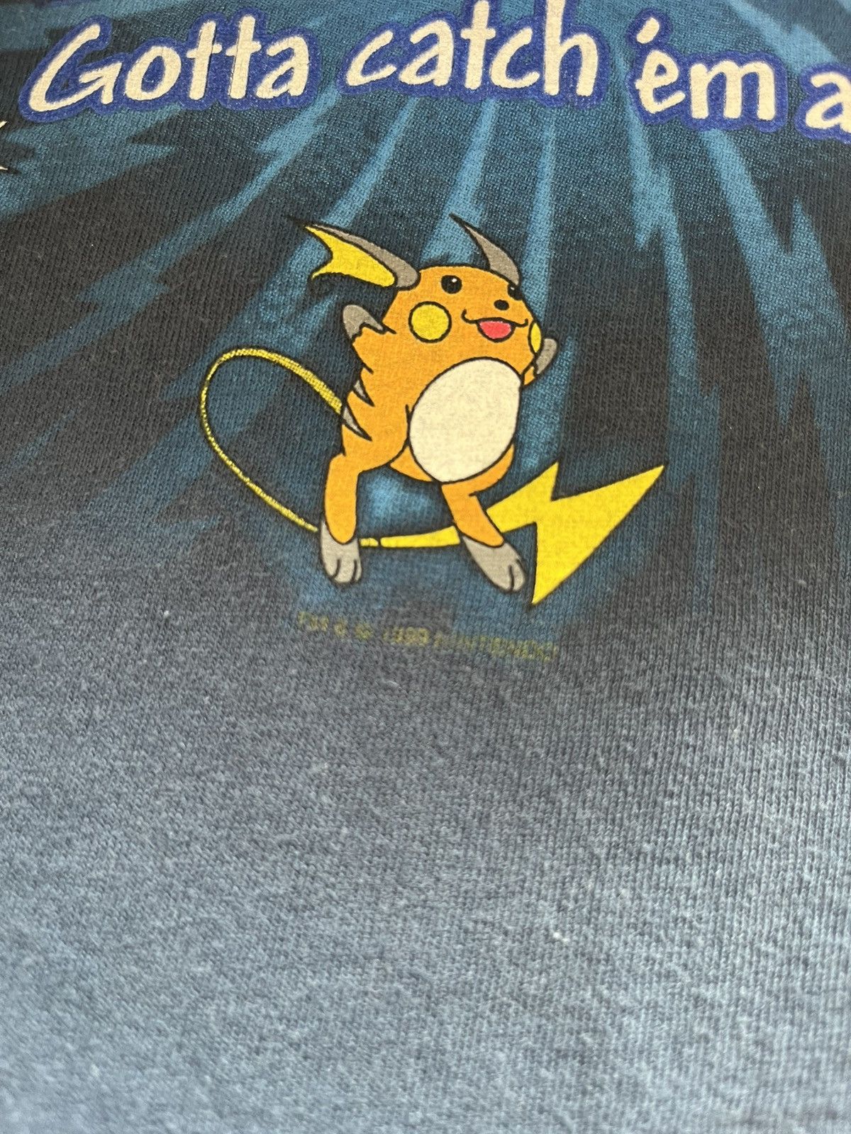 Nintendo × Pokemon × Vintage Vintage Lightning POKEMON 1999’s Nintendo T-shirt Size US M / EU 48-50 / 2 - 6 Thumbnail
