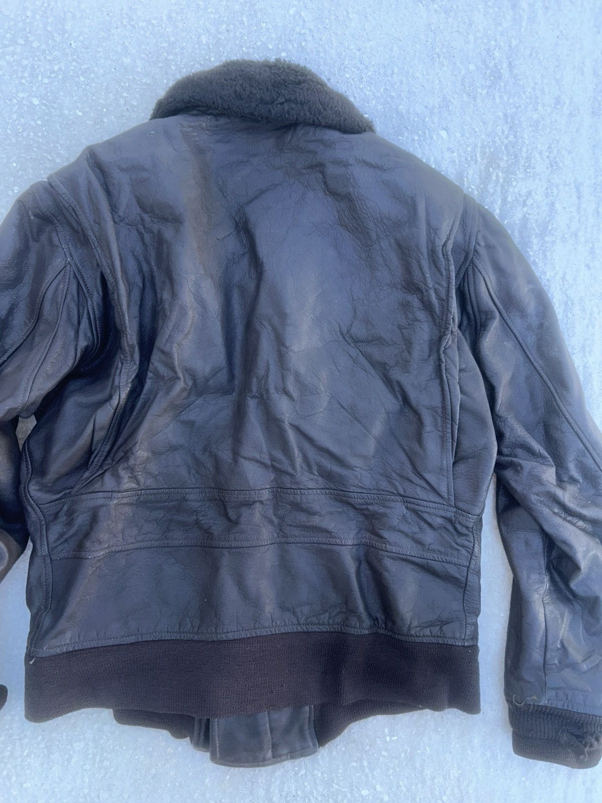 Vintage Vintage 1960’s G-1 USN Leather Flight Bomber Jacket Size US L / EU 52-54 / 3 - 7 Thumbnail