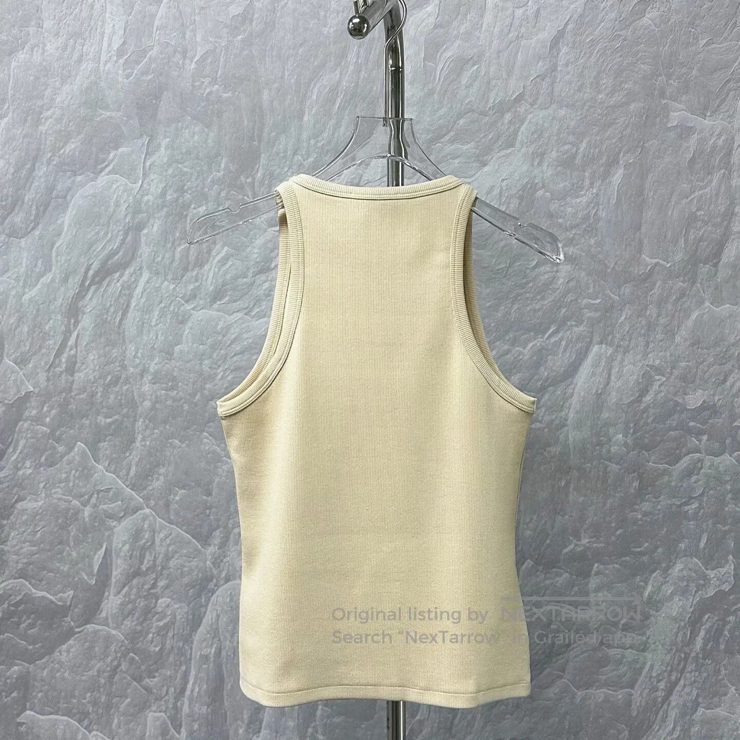 Miu Miu miu miu logo tank top with rhinestones. Size M / US 6-8 / IT 42-44 - 4 Thumbnail