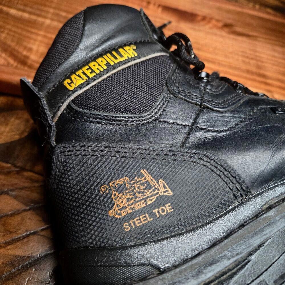 Caterpillar CATERPILLAR Mens SZ 10 Waterproof Steel Toe Boots Black BB3 Size US 10 / EU 43 - 7 Thumbnail