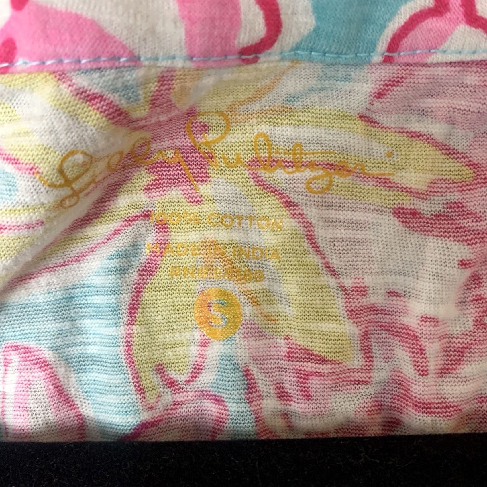 Lilly Pulitzer Lilly Pulitzer Arya Tank Top Womens Small Multicolor Floral Sleeveless V-Neck Beach Travel Tank Shirt Size S / US 4 / IT 40 - 3 Thumbnail