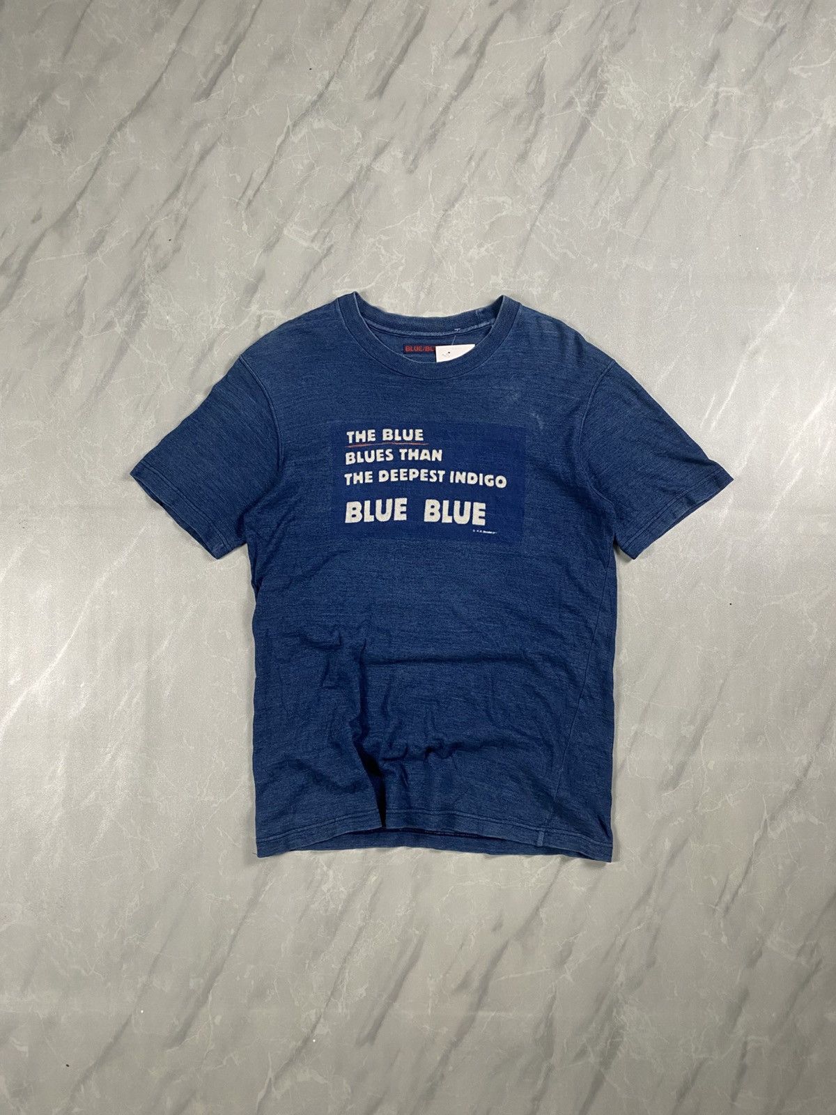 Blue Blue Japan Vintage Blue Blue Japan Denim Indigo Tee Size US M / EU 48-50 / 2 - 1 Thumbnail