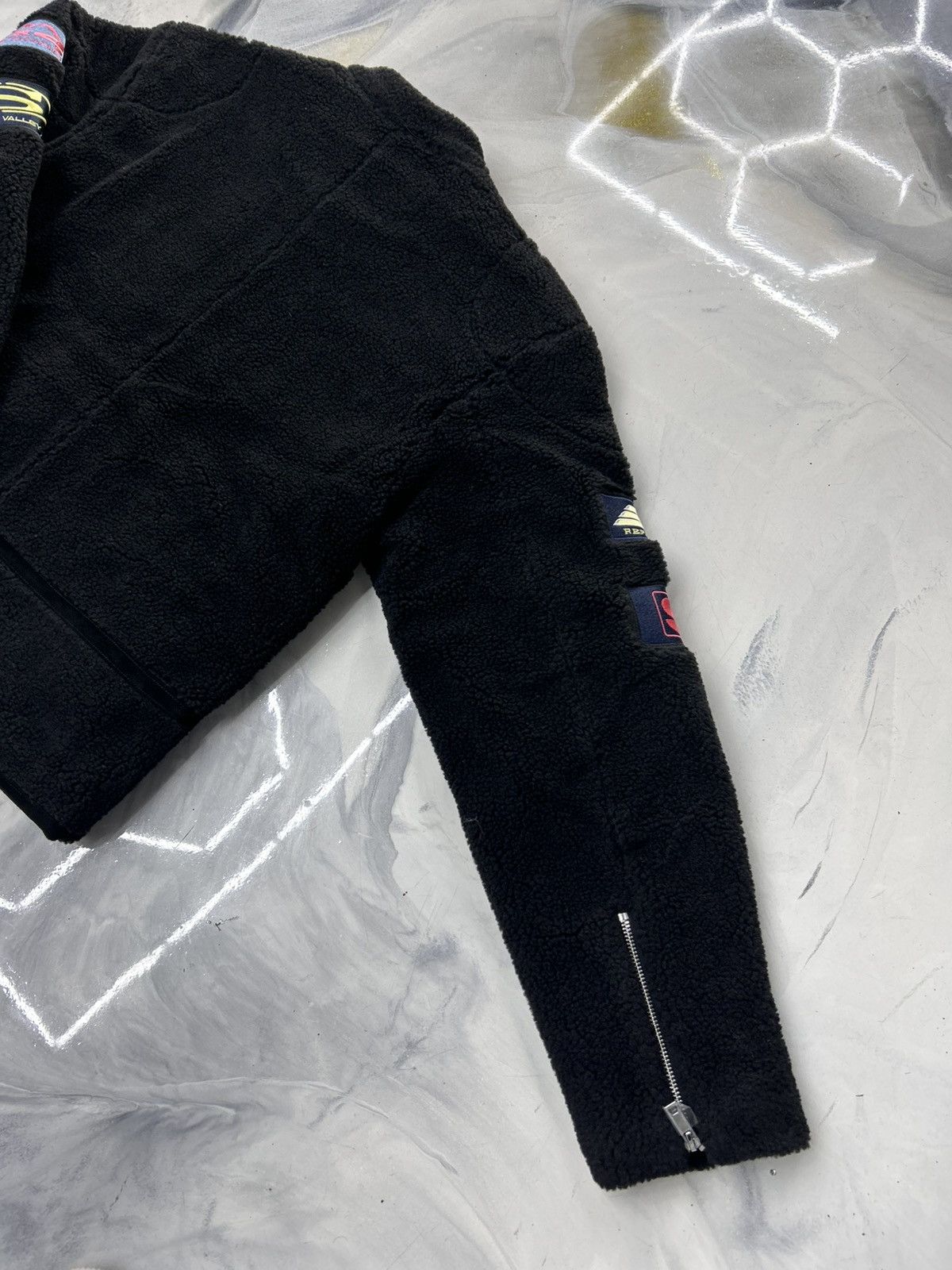 Sp5der Sp5der Black Sherpa Hunter Moto Jacket Zip Up Size M Size US M / EU 48-50 / 2 - 13 Thumbnail