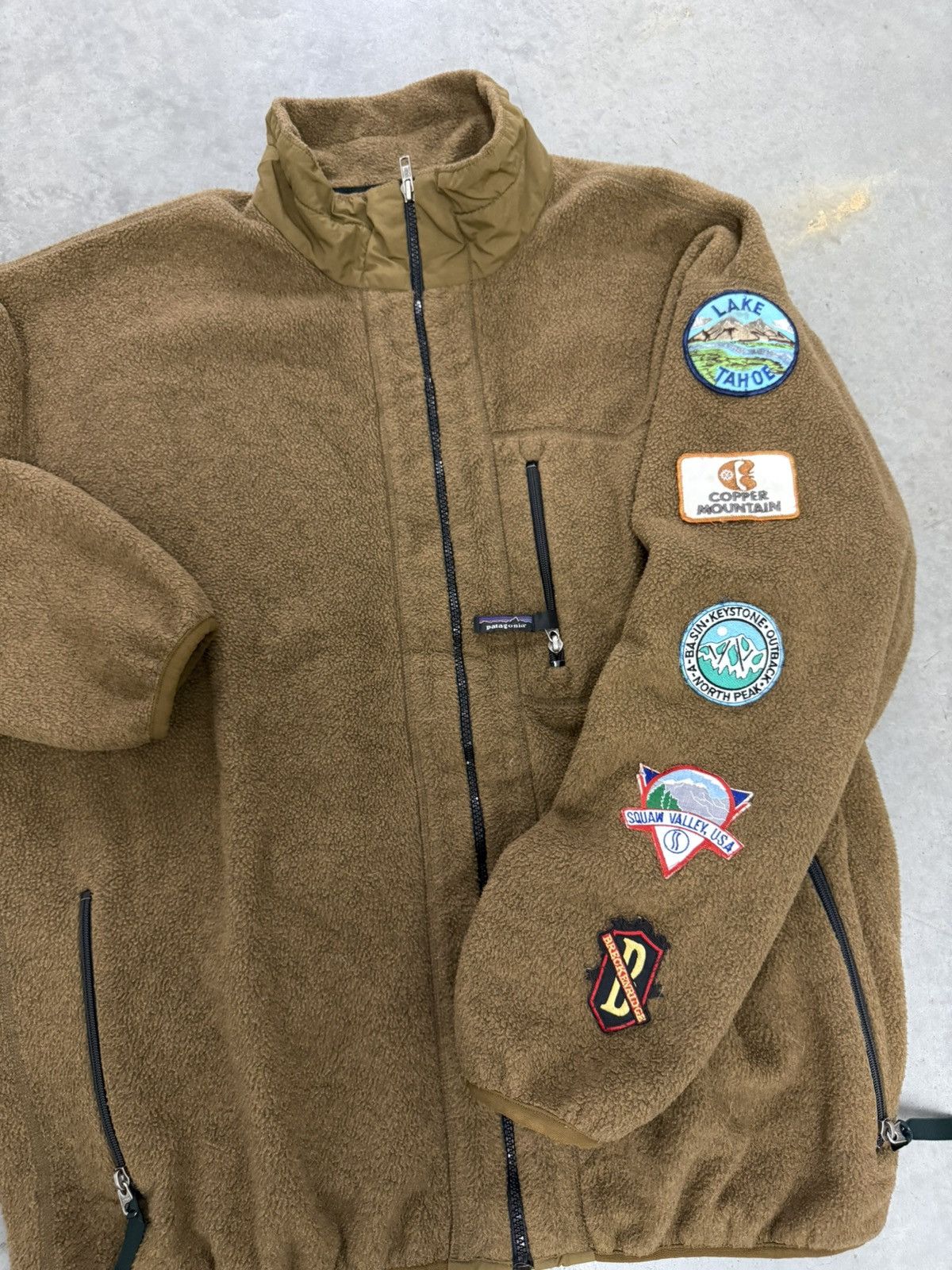 Patagonia Patagonia Deep Pile Fleece Jacket Brown 90s Western USA RARE Size US XXL / EU 58 / 5 - 3 Thumbnail