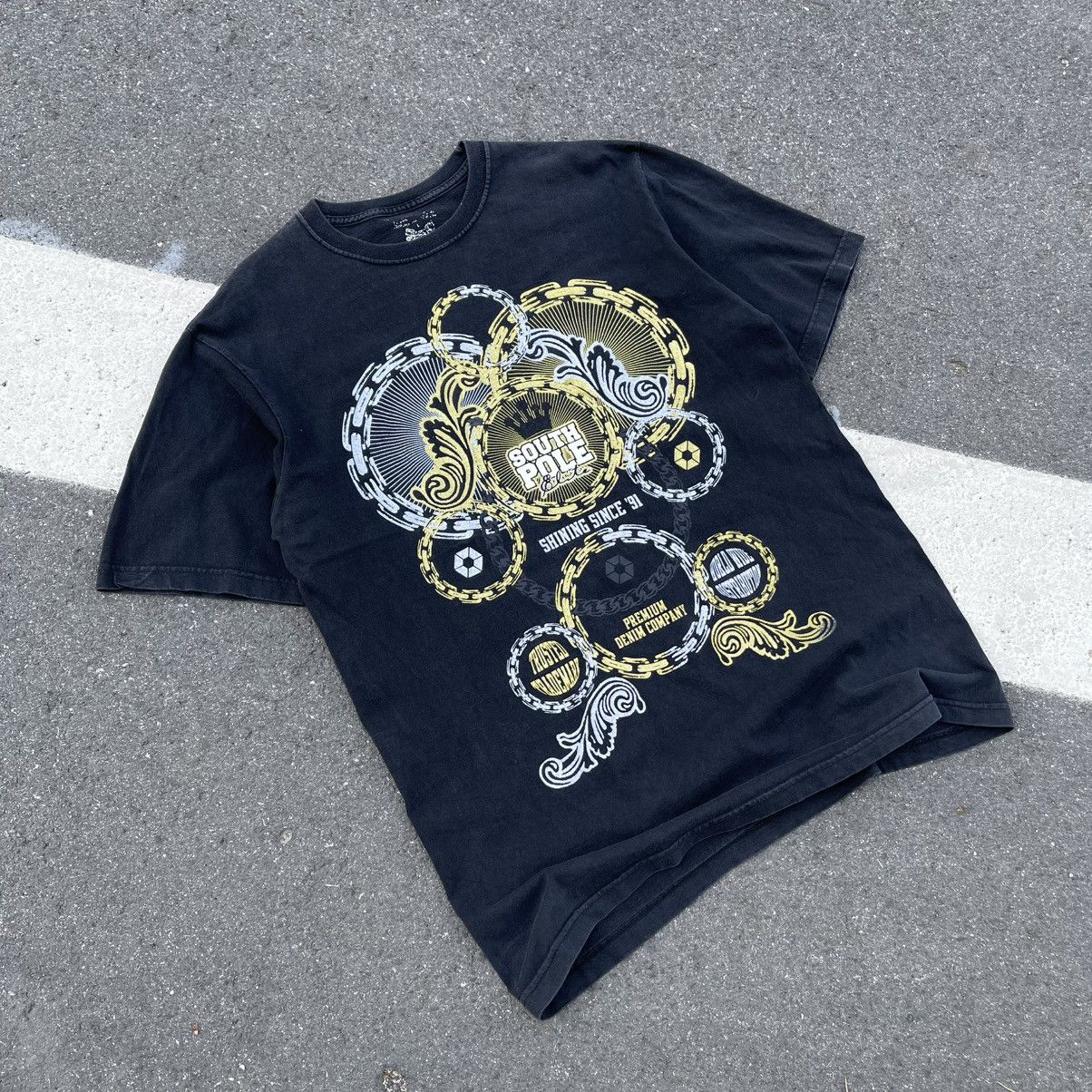 Affliction VINTAGE Y2K AFFLICTION TAPOUT STYLE SOUTHPOLE TEE Size US L / EU 52-54 / 3 - 5 Thumbnail
