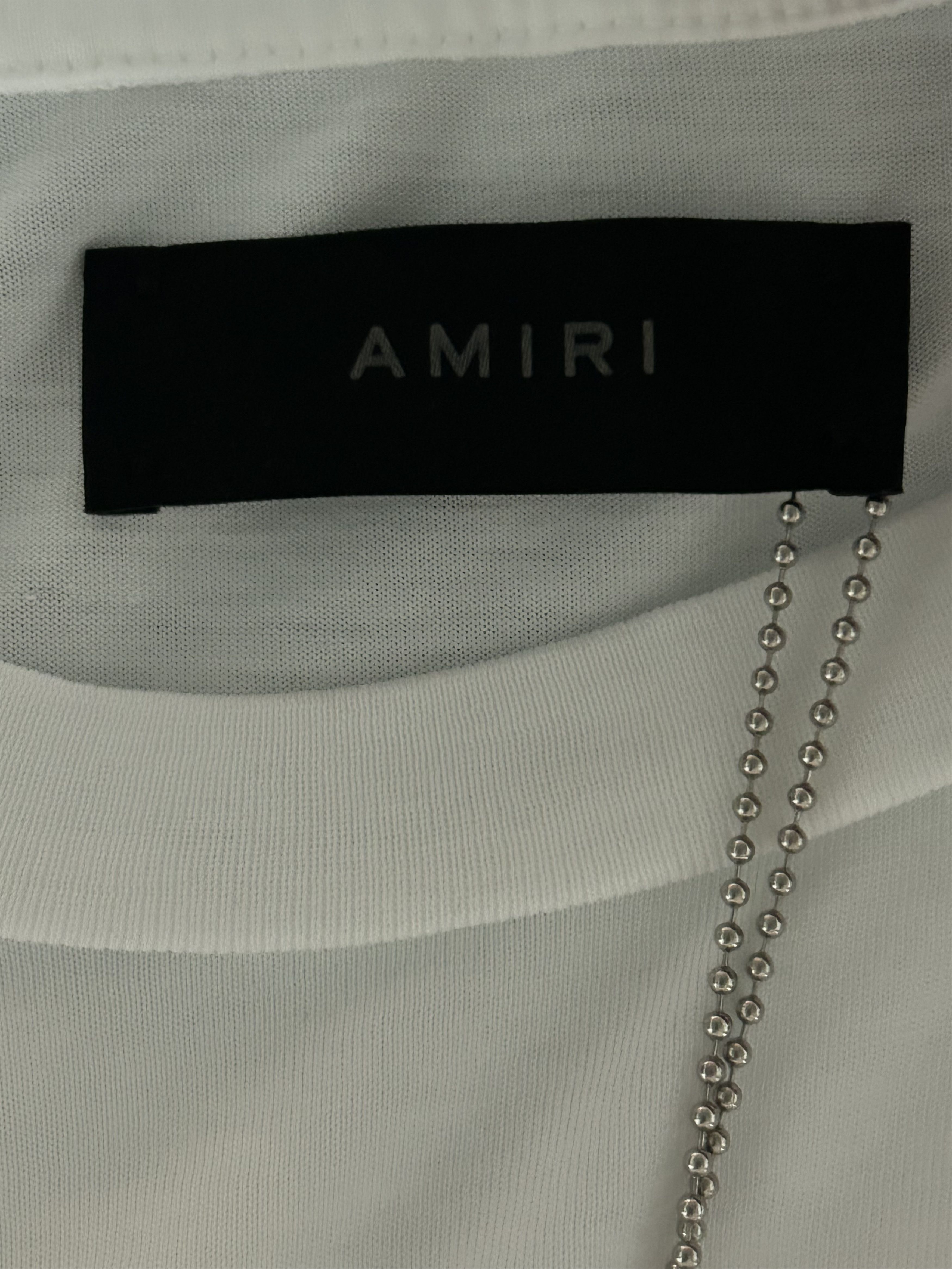 Amiri Amiri White & Red MA Paisley Logo T-Shirt Size US XL / EU 56 / 4 - 3 Thumbnail