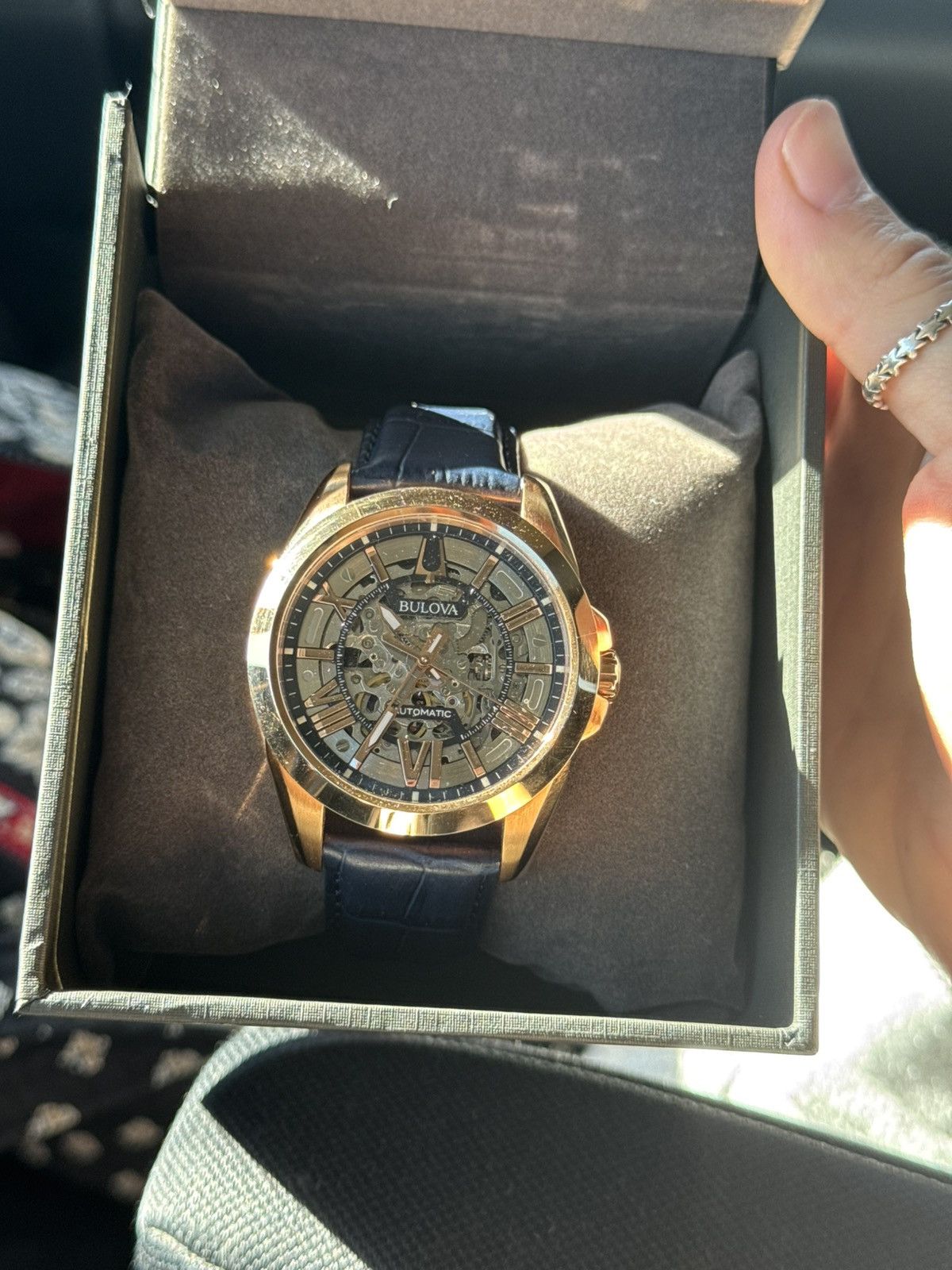 Bulova Bulova Men's Sutton Automatic Skeleton Dial Watch Size ONE SIZE - 4 Thumbnail