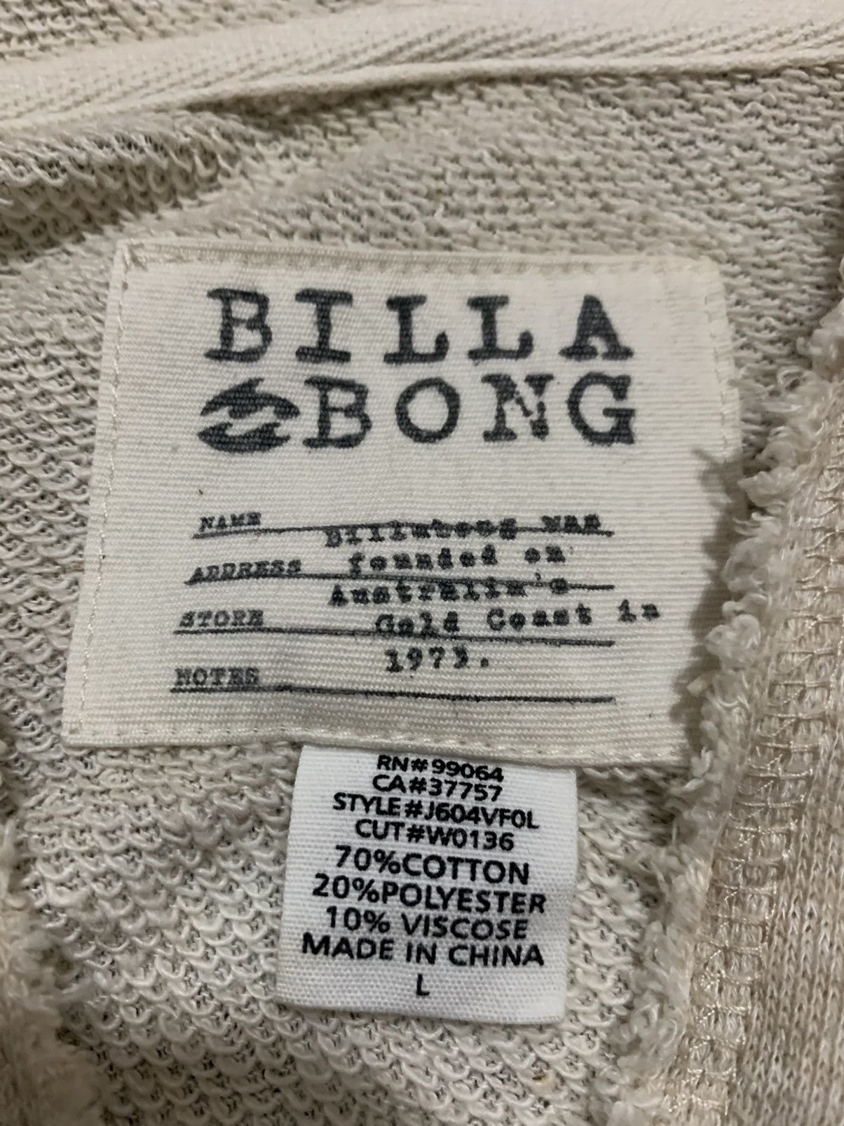 Billabong BILLABONG Women's Graphic Sweater Hoodie California Love L Size L / US 10 / IT 46 - 14 Thumbnail