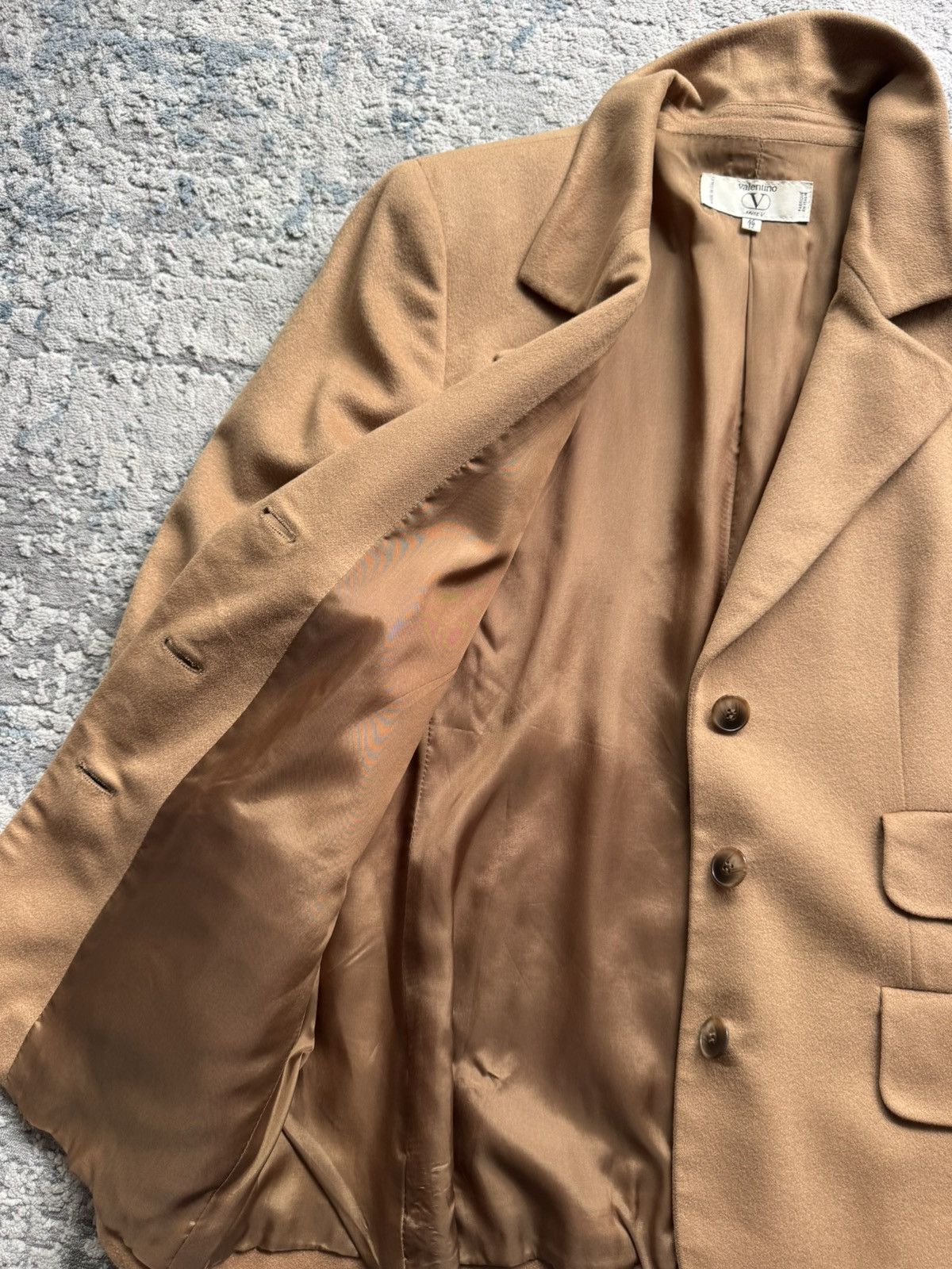 Valentino Valentino Vintage Camel Wool Blazer Jacket Size 46 Size L / US 10 / IT 46 - 7 Thumbnail