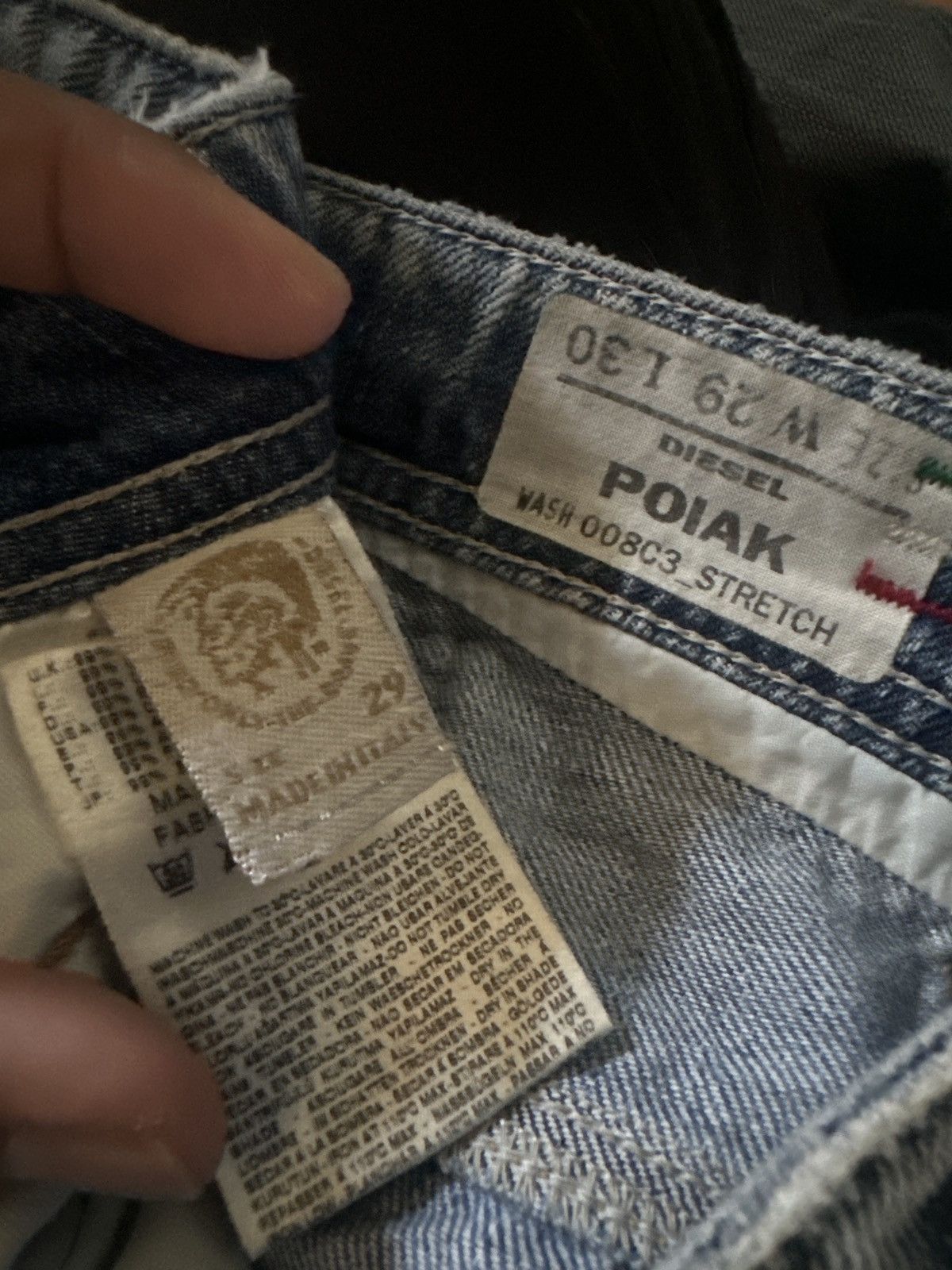 Diesel 👹Vintage Diesel Poiak Straight Cut Jeans Size US 29 - 12 Thumbnail