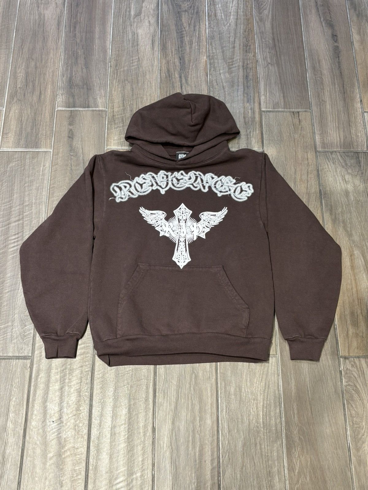Revenge REVENGE “SKELETON ANGEL” HOODIE - SIZE MEDIUM - (BROWN) Size US M / EU 48-50 / 2 - 1 Thumbnail