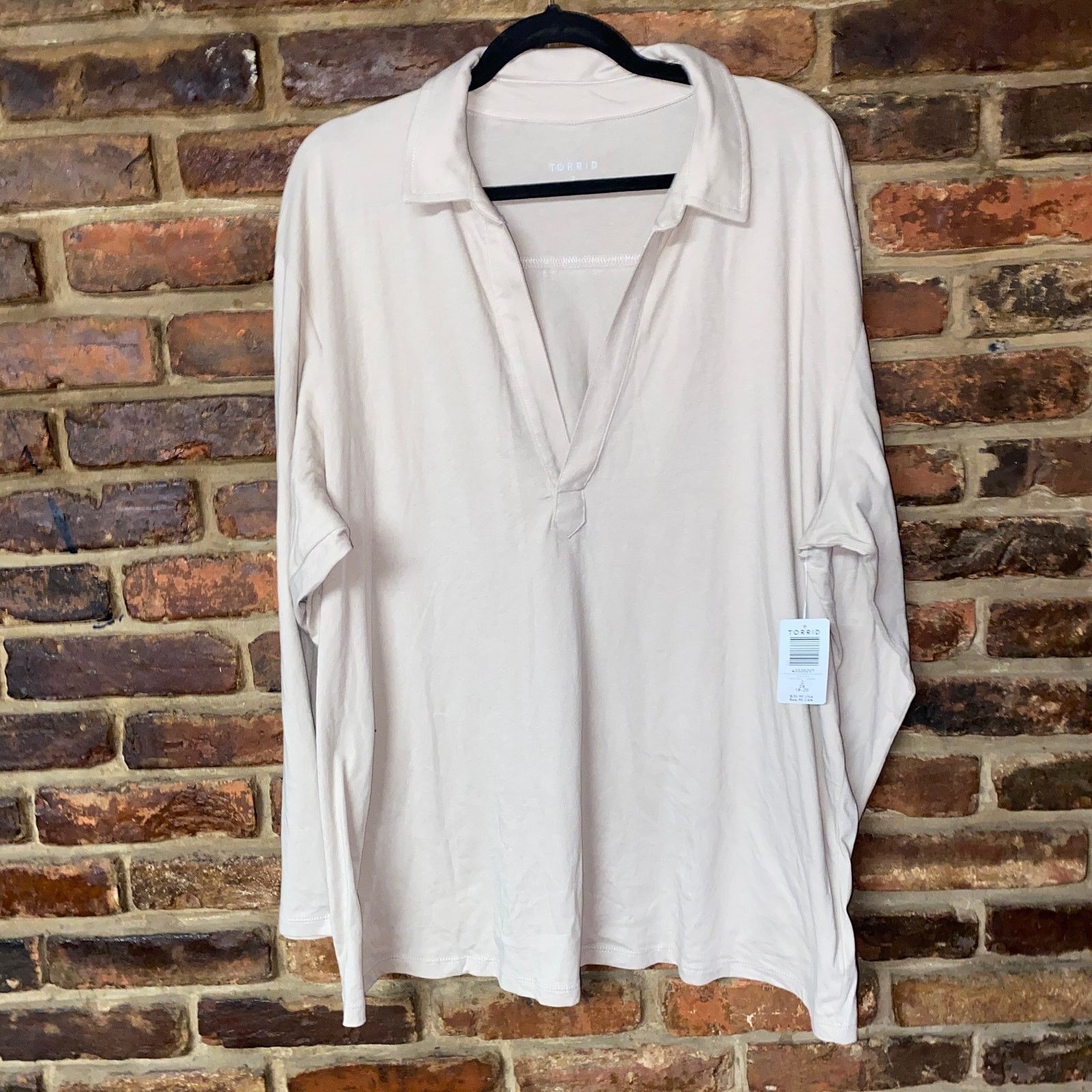 Torrid NWT Torrid Tea Stain Heritage Jersey Long Sleeve Tee 2 2X Size XXL / US 16-18 / IT 52-54 - 2 Thumbnail
