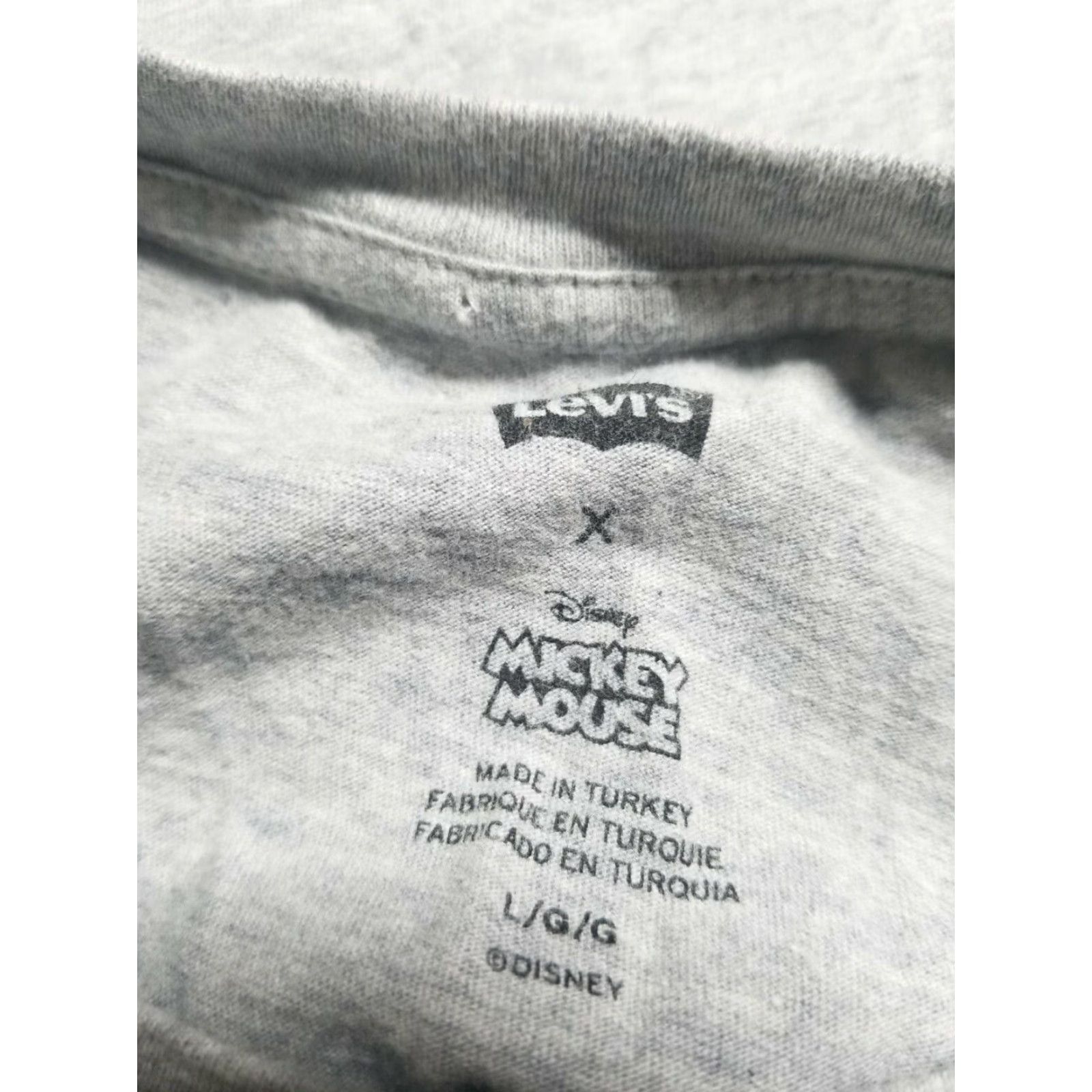 Levi's Levi's T-Shirt Shirt Mens L Gray Mickey Mouse 90th Birthday Nwt X Size US L / EU 52-54 / 3 - 3 Thumbnail