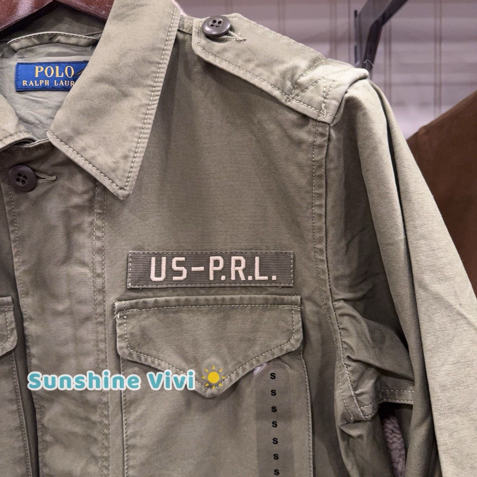 Polo Ralph Lauren NWT Polo Ralph Lauren Woman Field Jacket Hoodie Patches Size US S / EU 44-46 / 1 - 5 Thumbnail