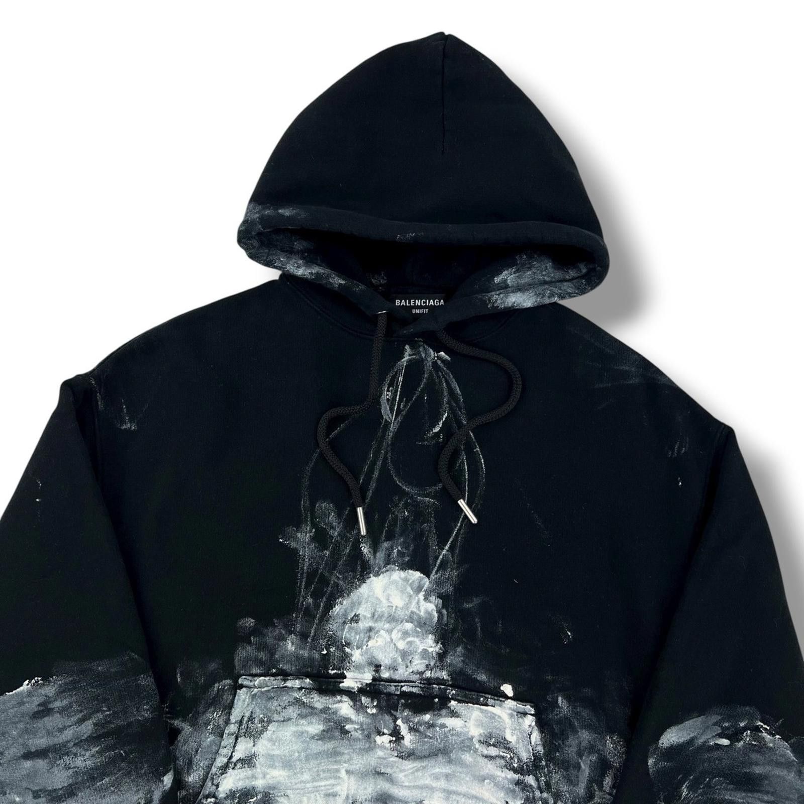 Balenciaga Balenciaga Painter Black Hoodie Size XXS / US 00 / IT 34 - 1 Thumbnail