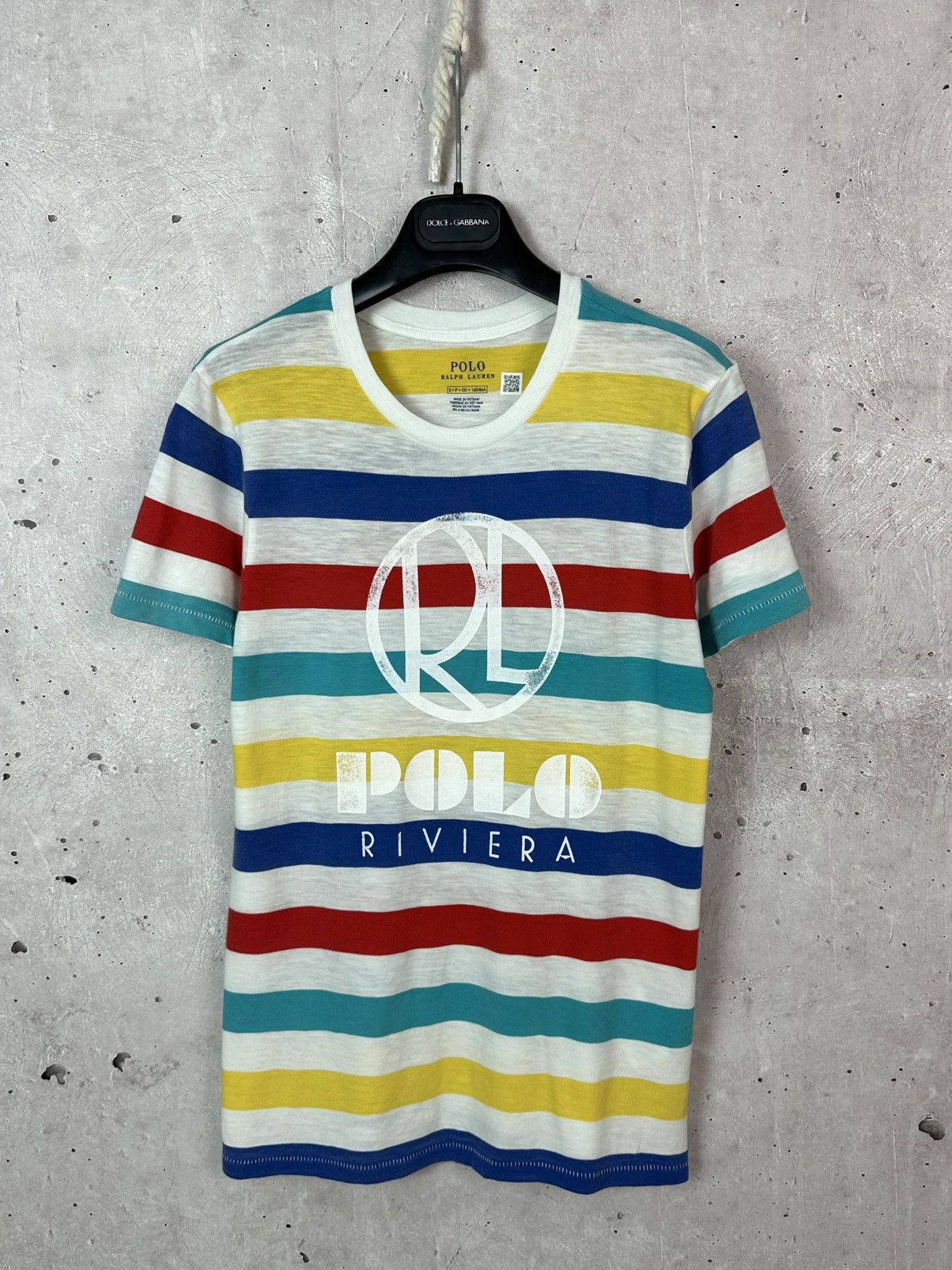 Polo Ralph Lauren × Ralph Lauren Polo Ralph Lauren Stripped Multicolor Short Sleeve T-shirt Size US S / EU 44-46 / 1 - 1 Thumbnail