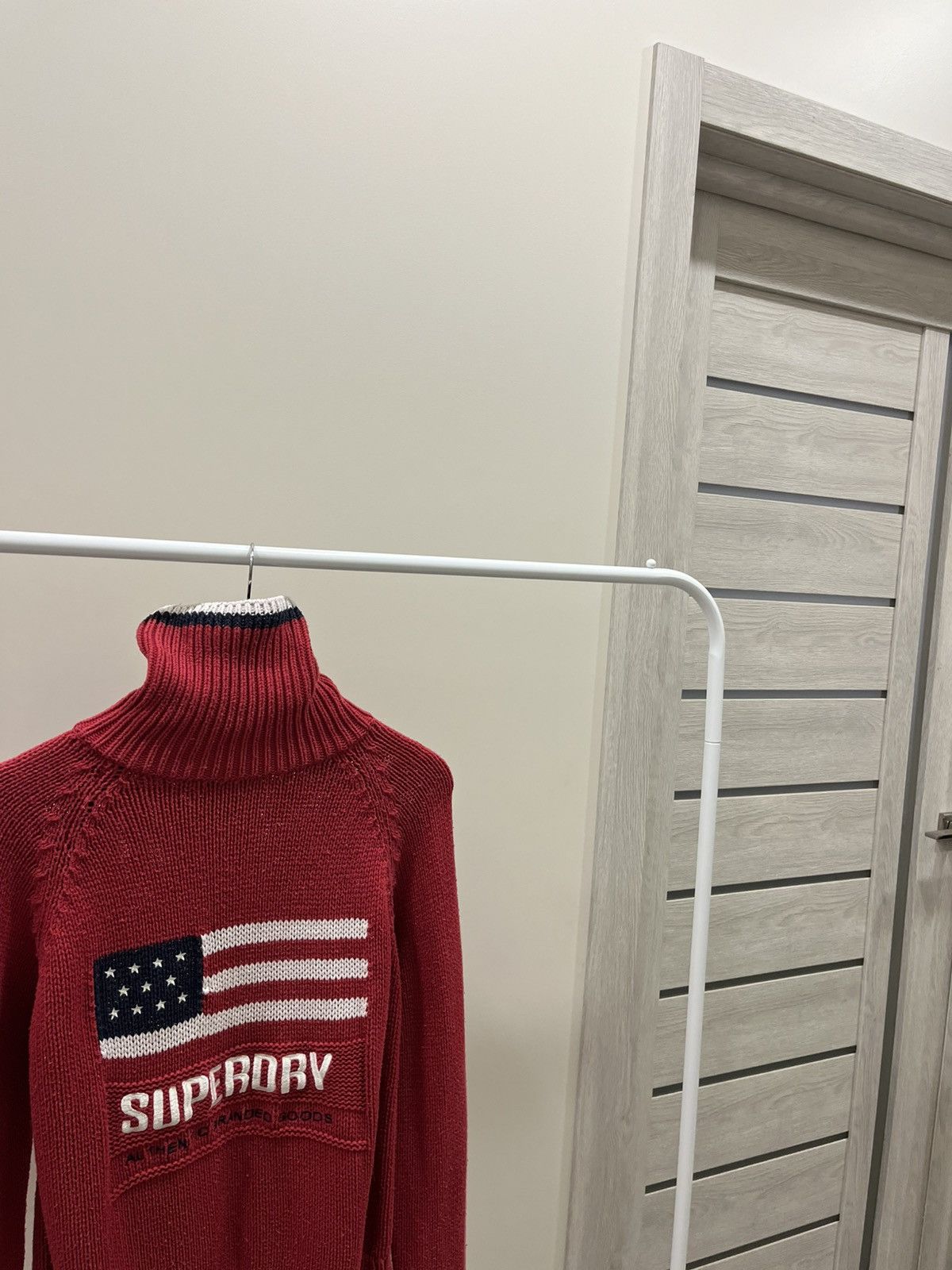 Superdry Vintage 90s Superdry USA Flag Pattern Hand Knit Sweater Size US M / EU 48-50 / 2 - 2 Thumbnail
