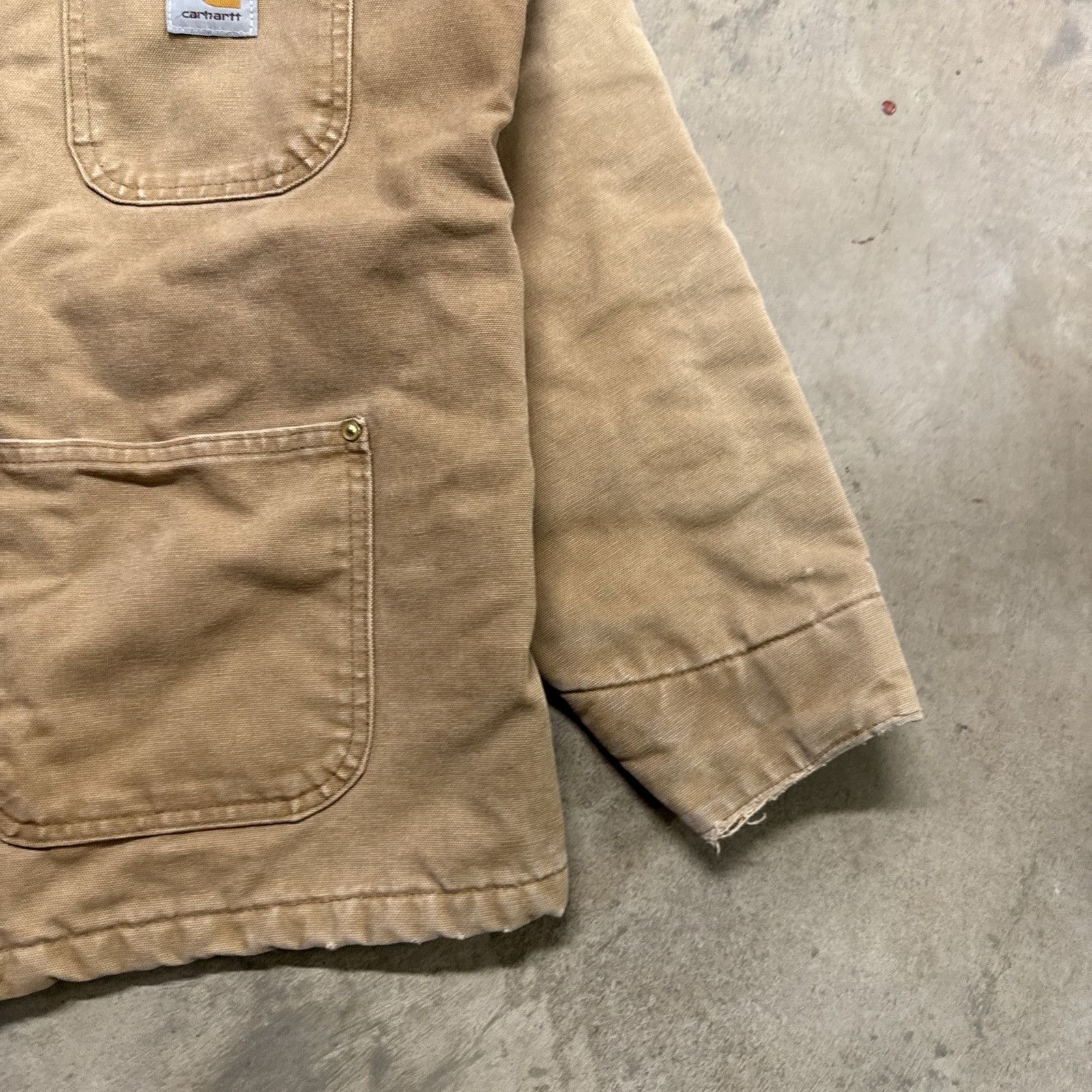 Carhartt Vintage Carhartt Jacket Mens Large Chore Coat Tan C01 BRN Size US L / EU 52-54 / 3 - 4 Thumbnail