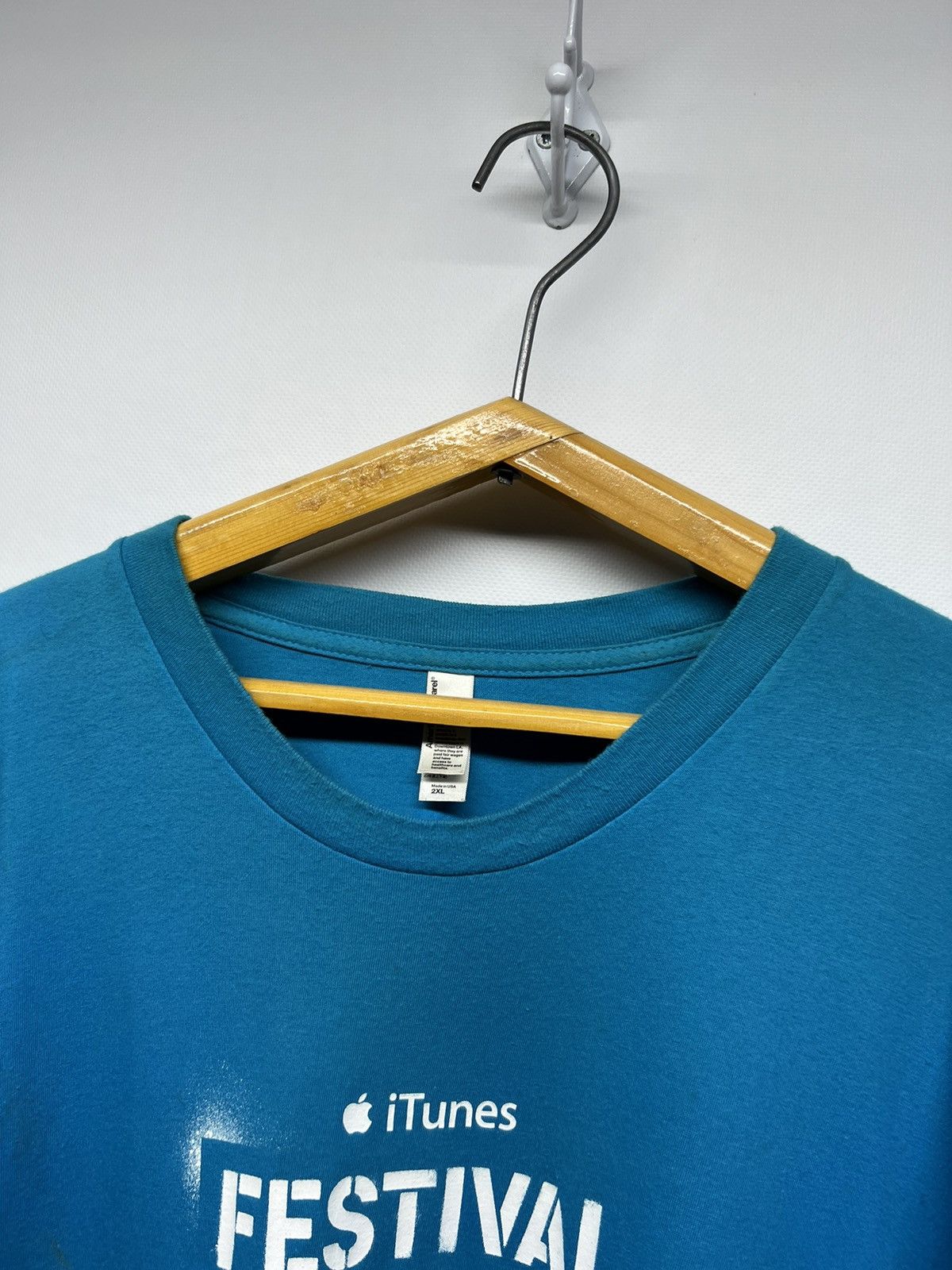 Apple × Vintage Vintage Y2k Apple ITunes Festival London USA T-Shirt 00’s Size US XXL / EU 58 / 5 - 4 Thumbnail