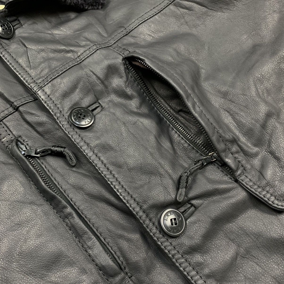 Lanvin Lanvin paris safari leather jacket Size US XL / EU 56 / 4 - 6 Thumbnail
