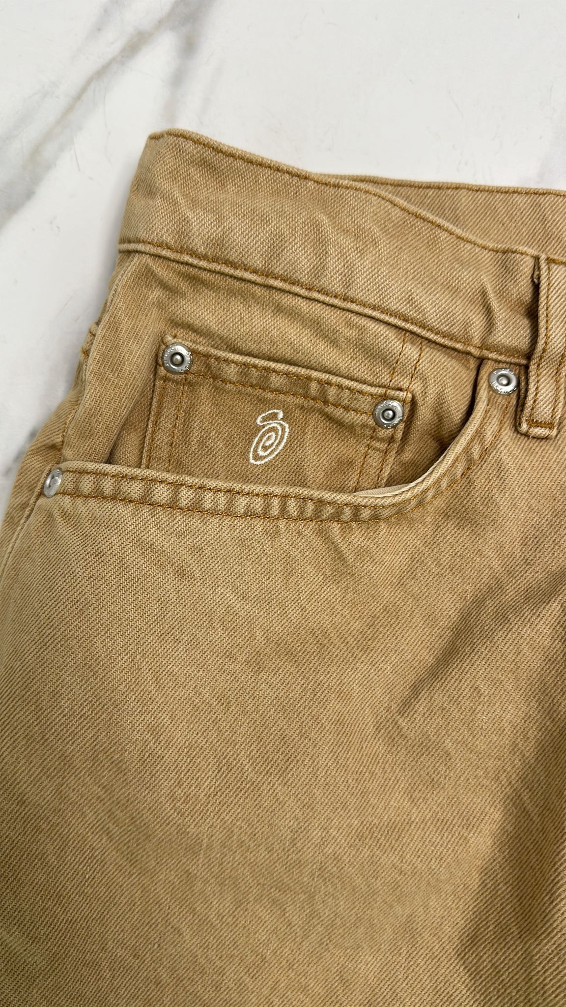 Stussy × Vintage Stüssy Big Ol Jean Sand Size 34 Size US 34 / EU 50 - 2 Thumbnail
