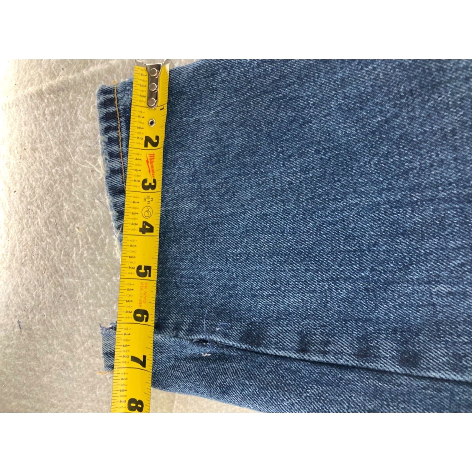 Vintage We The Free Blue Distressed Ripped Knee Women's Straight Leg Jeans Size 28 Size 28" / US 6 / IT 42 - 6 Thumbnail