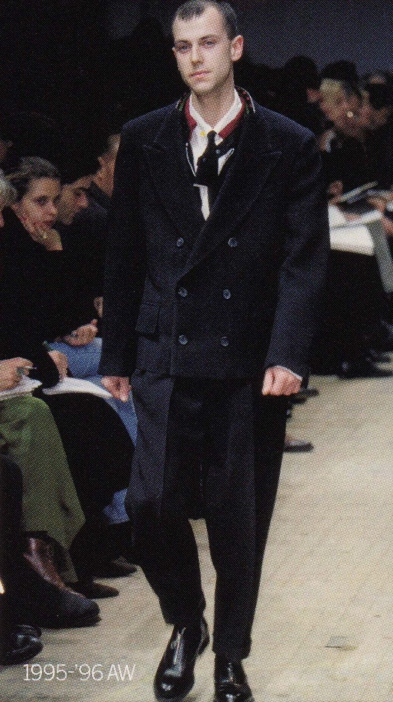 Yohji Yamamoto size s Floral knit collar suit at the 1995 s
