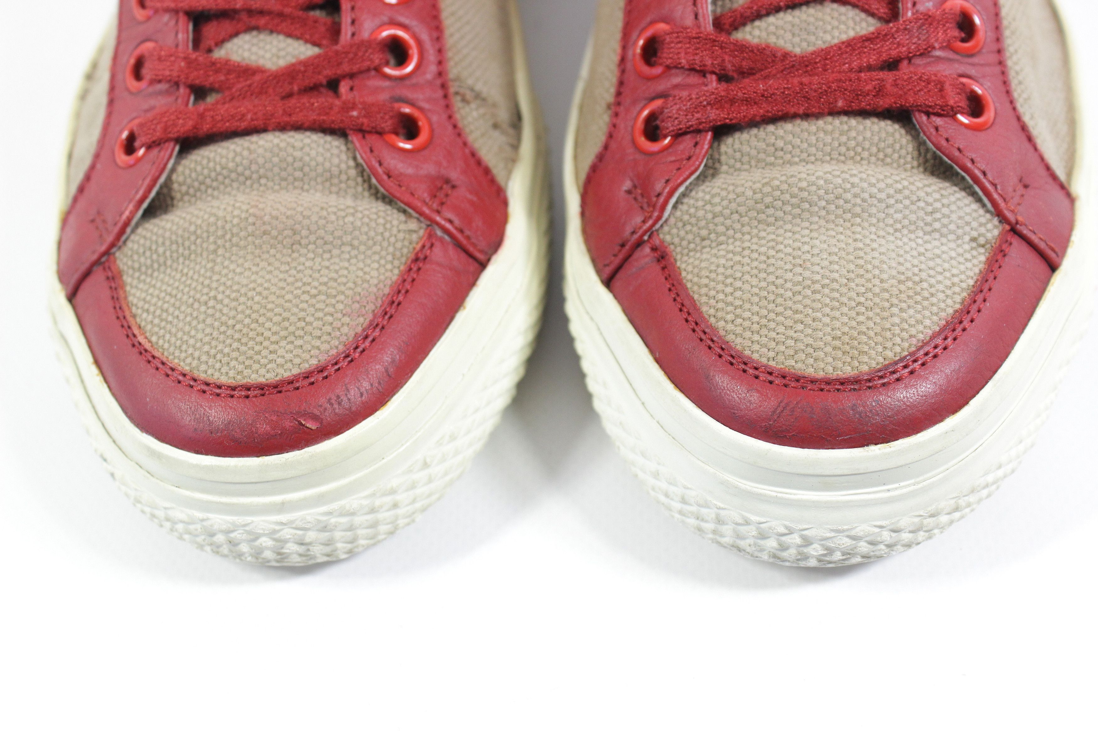 Burberry Distressed Nova Check Leather Low Sneakers Size US 7 / IT 37 - 4 Thumbnail