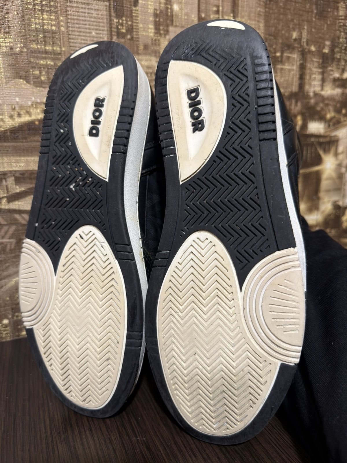 Dior Dior B27 Leather High-Top Sneakers 43 Men's Black LS 0822 Size US 10.5 / EU 43-44 - 11 Thumbnail