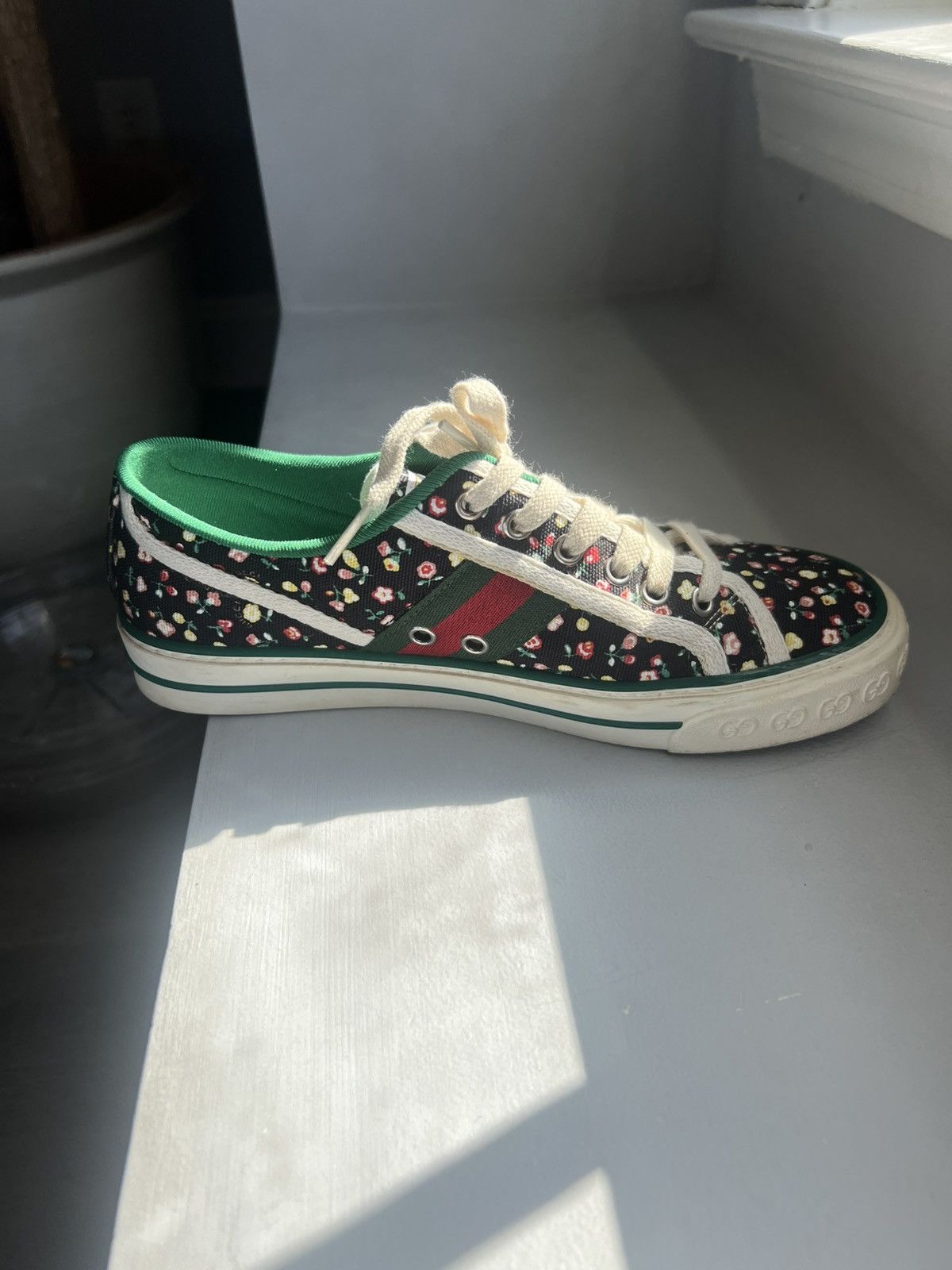 Gucci GUCCI 1977 Tennis LIBERTY OF LONDON LOW-TOP Sneakers Size US 8 / IT 38 - 2 Thumbnail