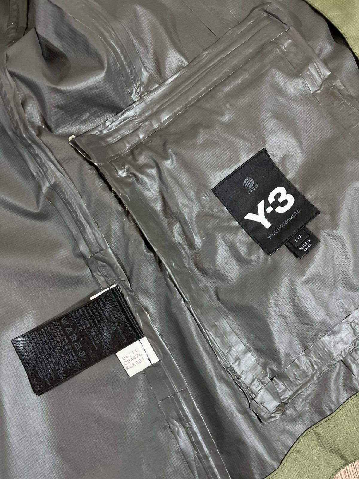 Y-3 Adidas Y-3 Gore-Tex Technical Tailored Blazer – Olive Green Size 40R - 9 Thumbnail