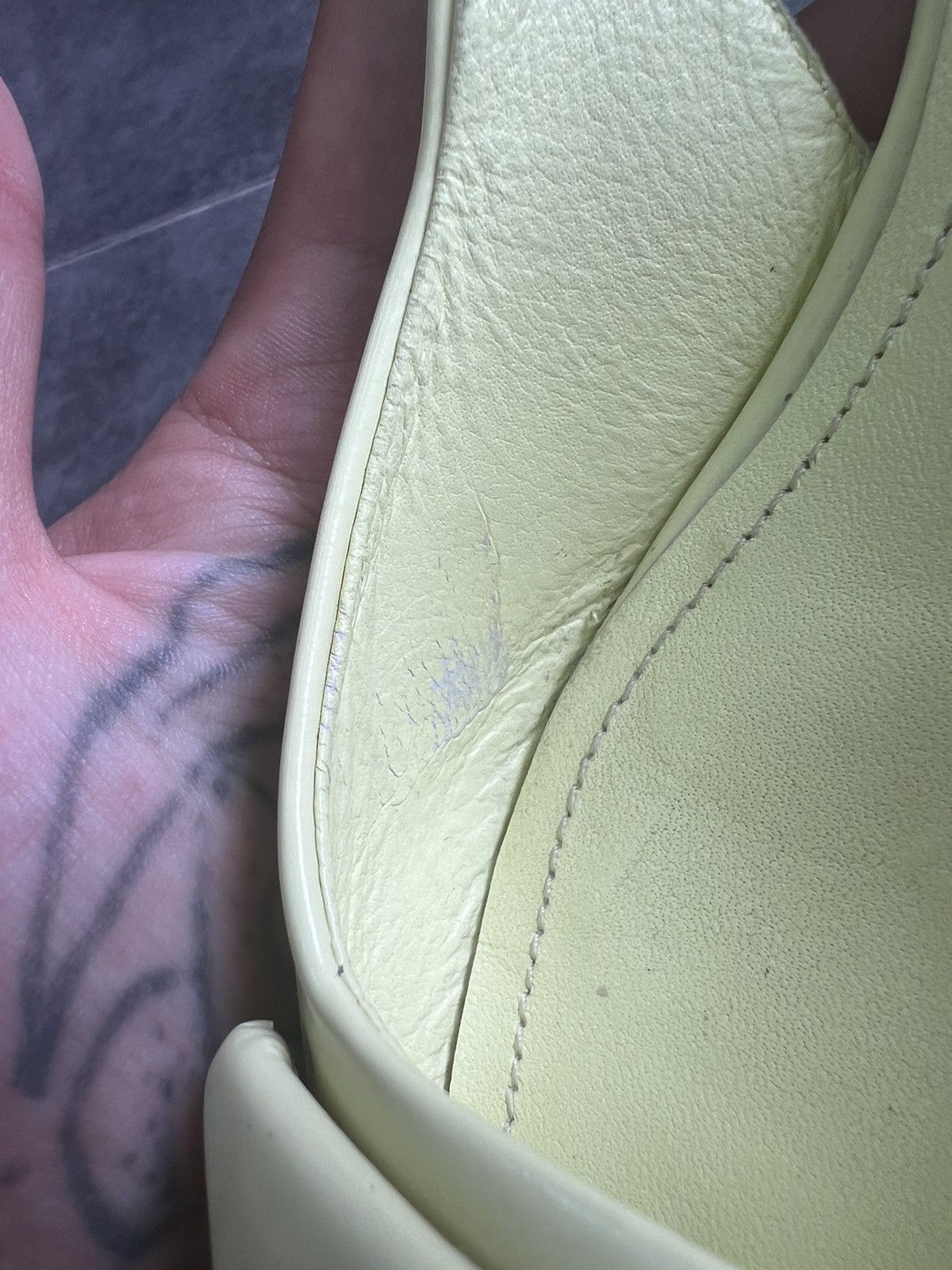 Prada RAF Simons Prada Green Patent Pointed Toe Slingback Pumps Size US 7 / IT 37 - 10 Thumbnail