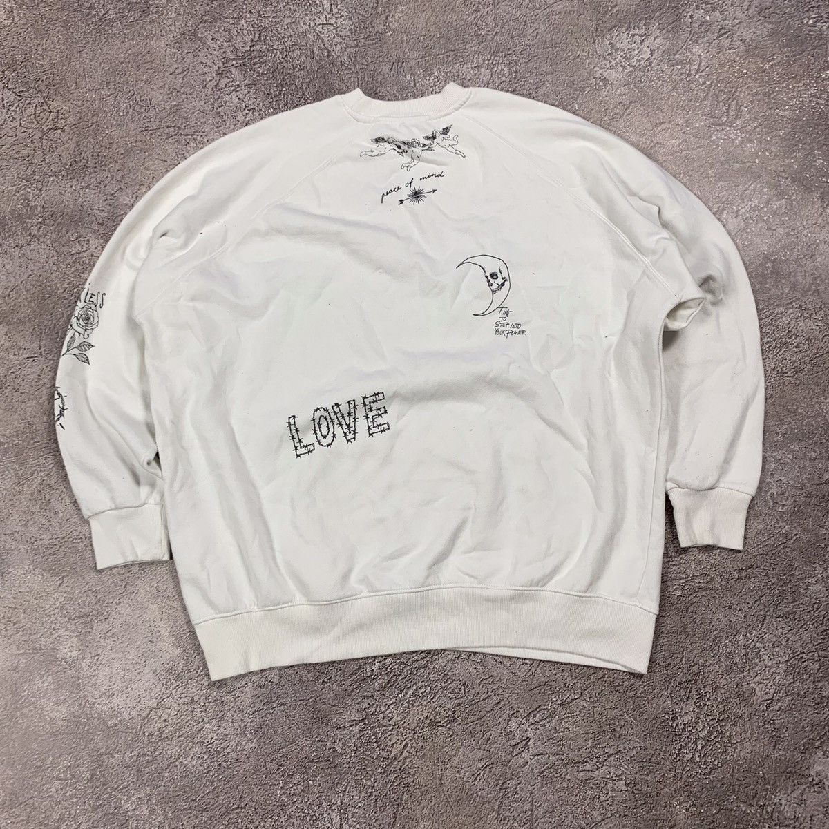 Vintage Vintage Y2K Japanese Sweatshirt No More Romance Streetwear L Size US L / EU 52-54 / 3 - 6 Thumbnail