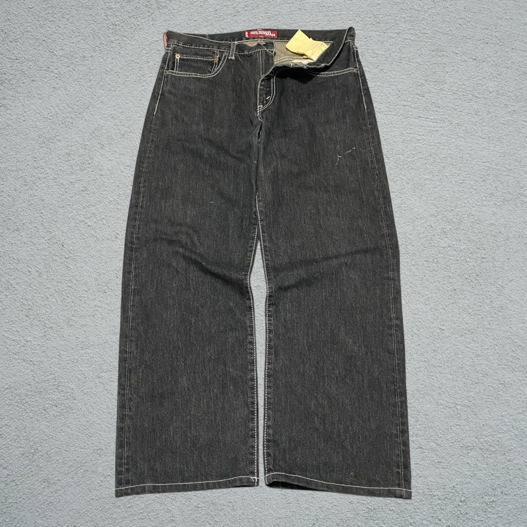 Junya Watanabe FW03 JUNYA WATANABE X LEVI’S ACID WASH BLACK BAGGY PANTS Size US 34 / EU 50 - 1 Thumbnail