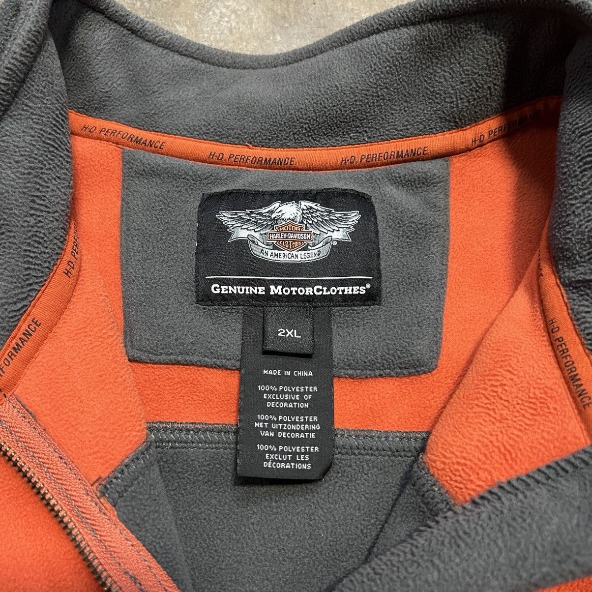 Harley Davidson Harley Davidson Fleece Half Zip Jacket Sweatshirt Logo Size US XXL / EU 58 / 5 - 8 Thumbnail