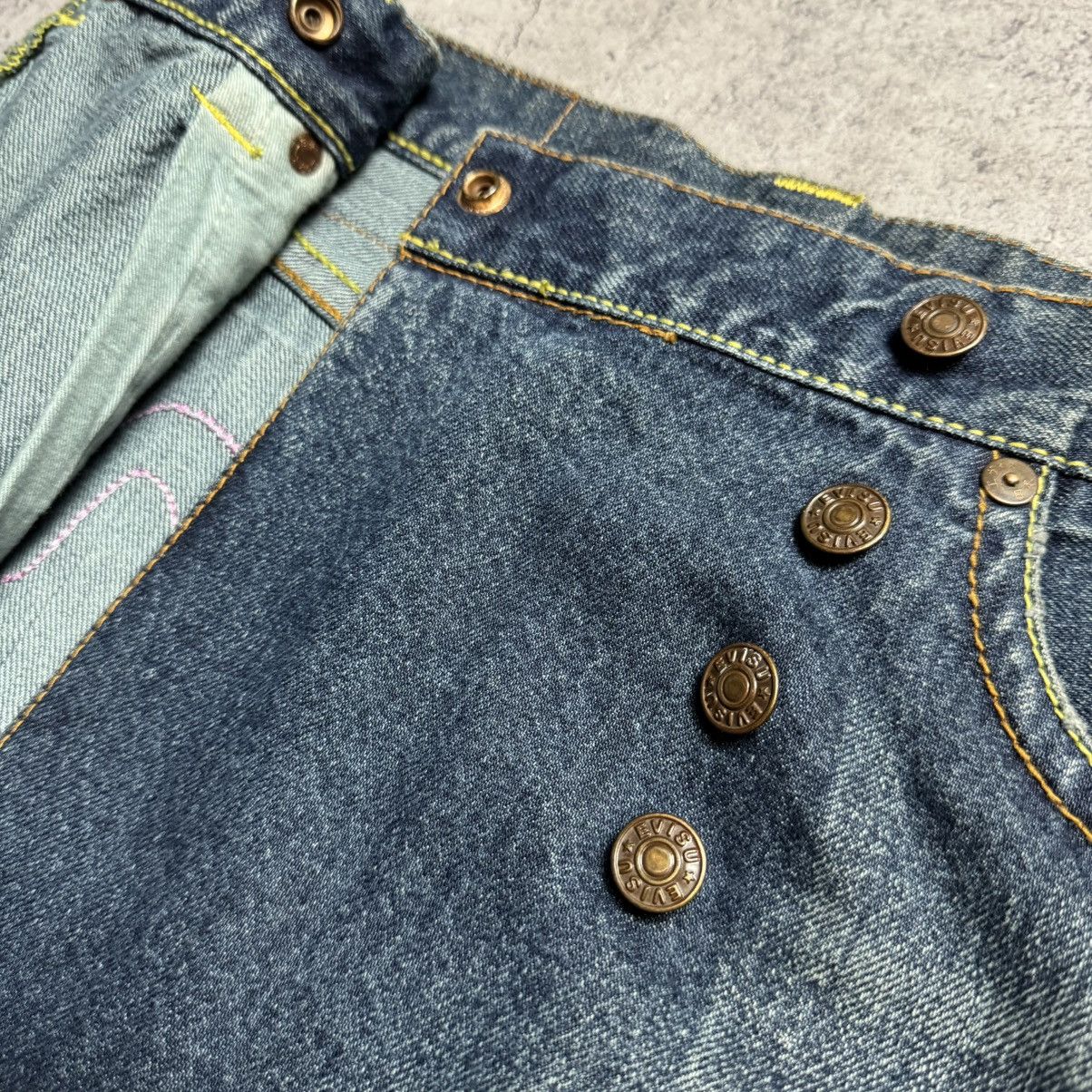 Evisu Vintage Evisu Rare Denim Skirt Size 30" / US 8 / IT 44 - 7 Thumbnail