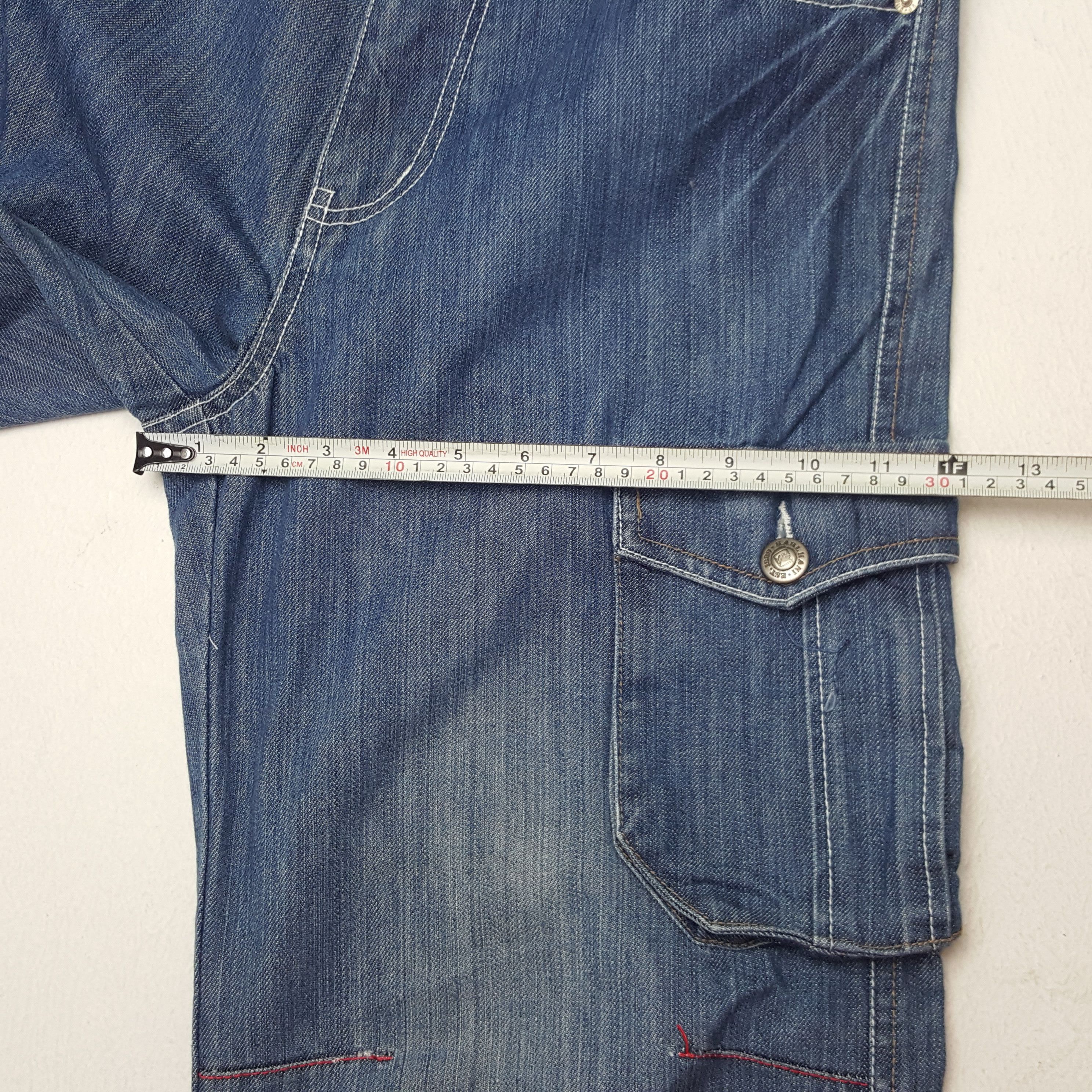 Karl Kani × Vintage Vintage Karl Kani American Baggy Style Cargo Denim Jeans Size US 27 - 11 Thumbnail