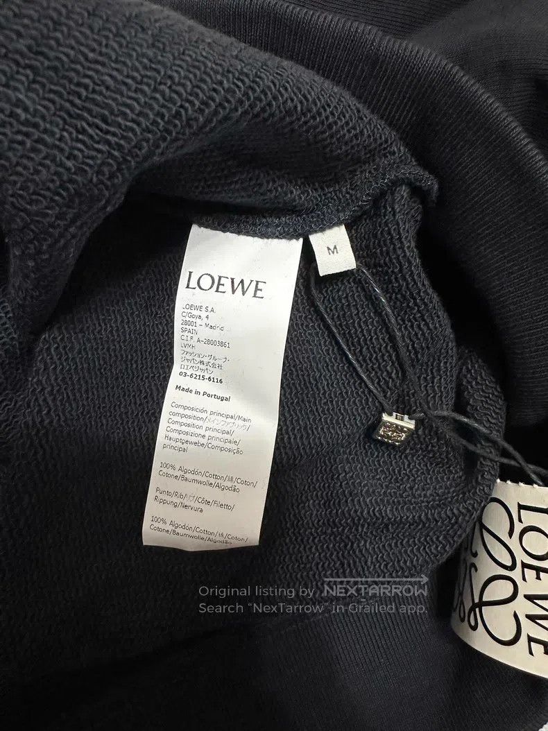 Loewe Loewe Navy Blue Embroidered Logo Sweatshirt Size M / US 6-8 / IT 42-44 - 5 Thumbnail