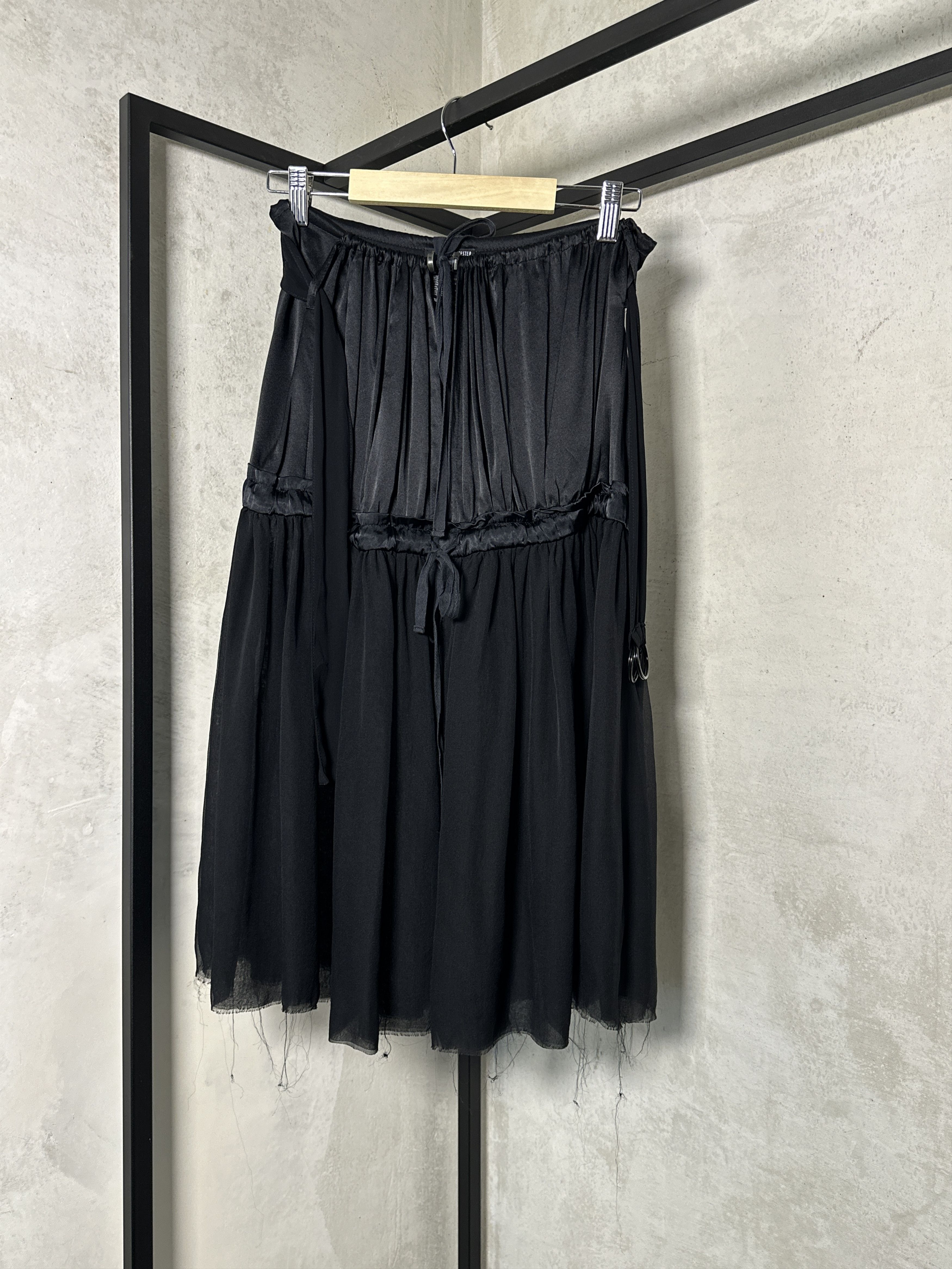 ANN DEMEULEMEESTER FW03 SILK UPPER SKIRT