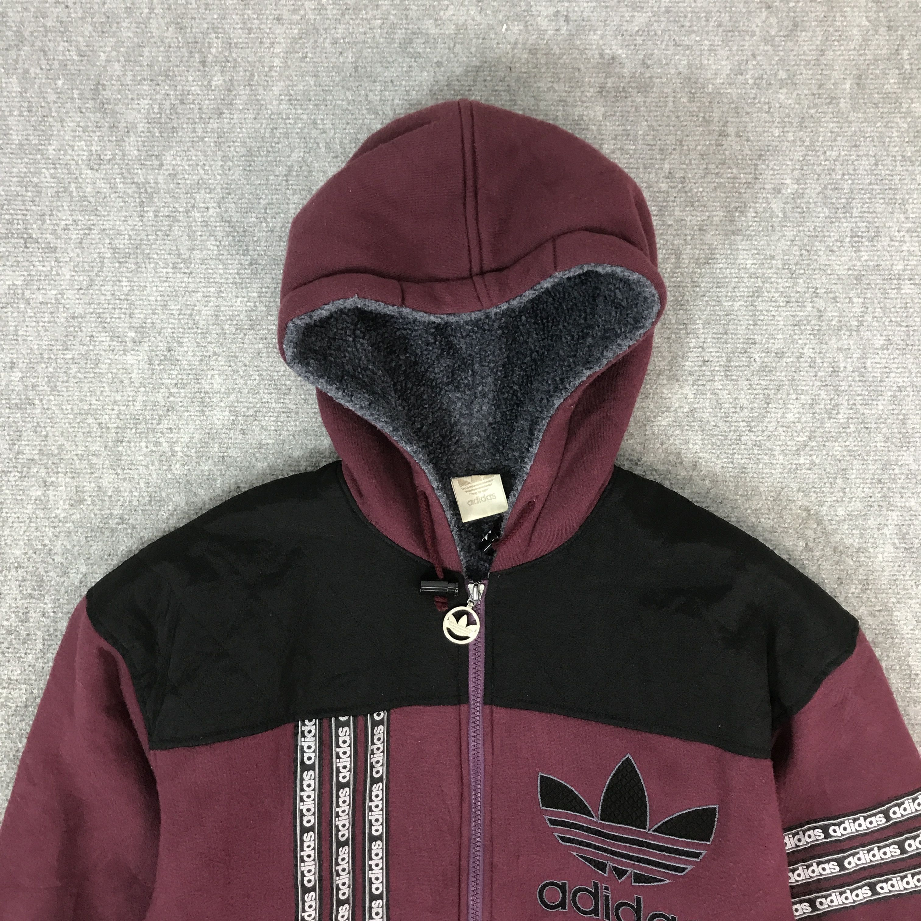 Adidas VINTAGE 90s ADIDAS HOODIE SWEATSHIRT K66B2 Size US M / EU 48-50 / 2 - 2 Thumbnail