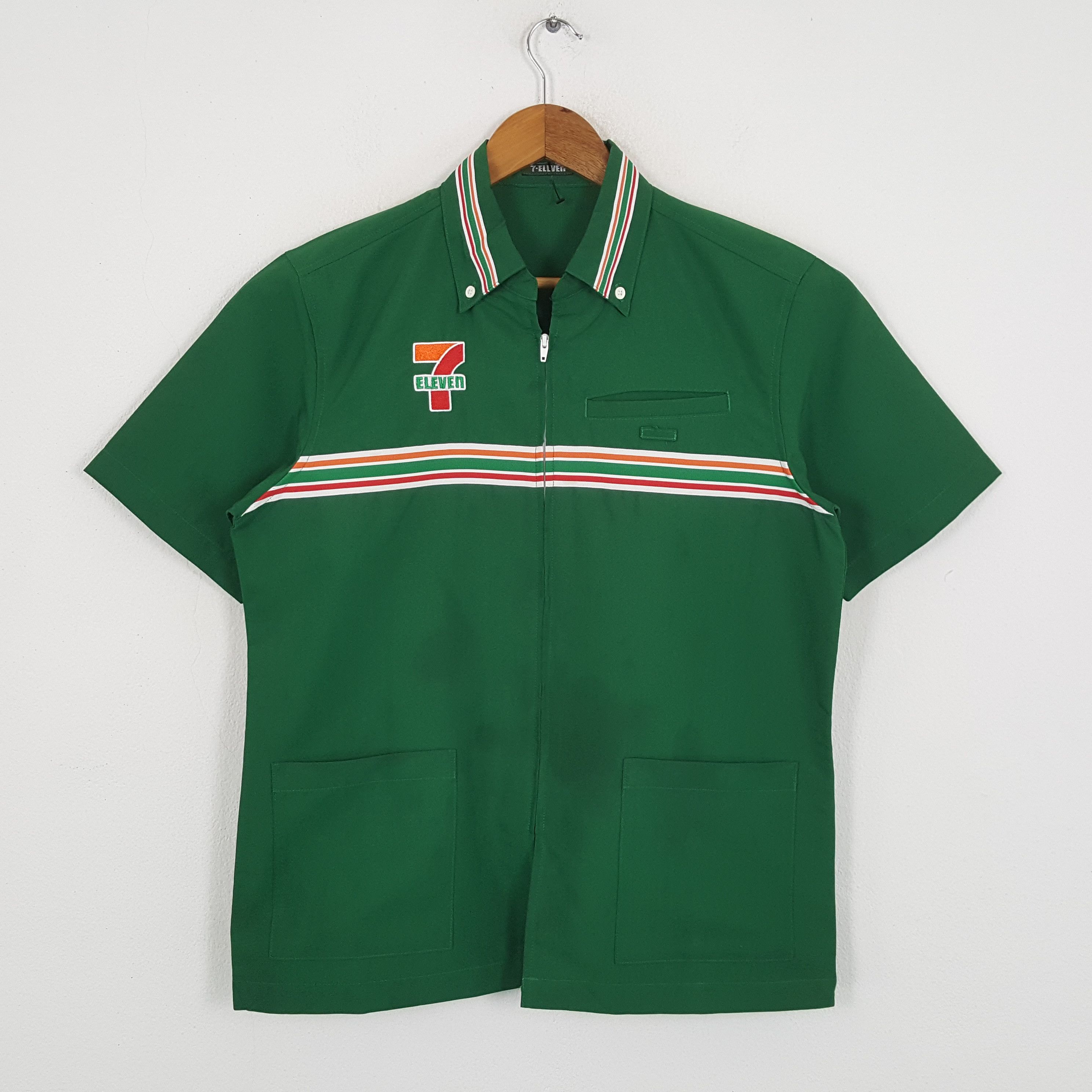 Japanese Brand × Vintage Vintage 7-ELEVEn Japanese Workers Uniform Shirt Jacket Size US M / EU 48-50 / 2 - 3 Thumbnail