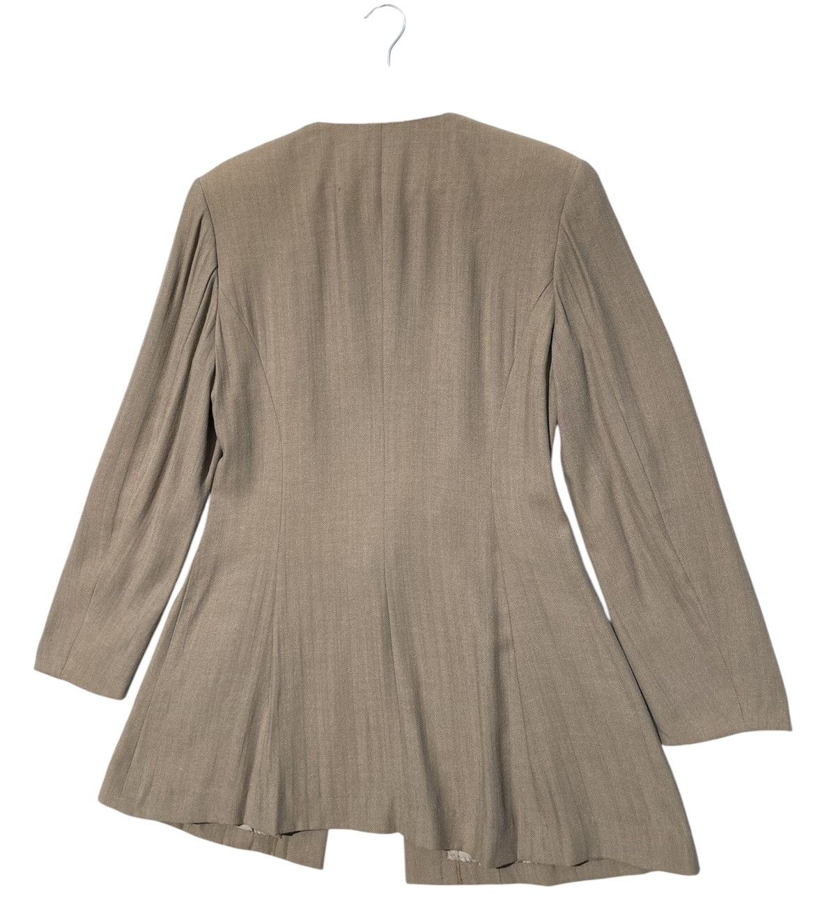 Japanese Brand RARE🔥 Dominique Dumas Paris Beige Jacket with Lace Up Detail Size M / US 6-8 / IT 42-44 - 7 Thumbnail