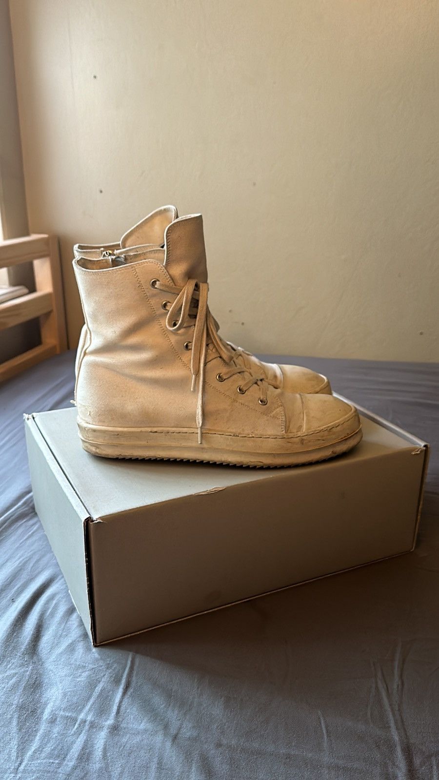 Rick Owens Drkshdw DrkShdw Natural Ramones Size US 9 / EU 42 - 3 Thumbnail