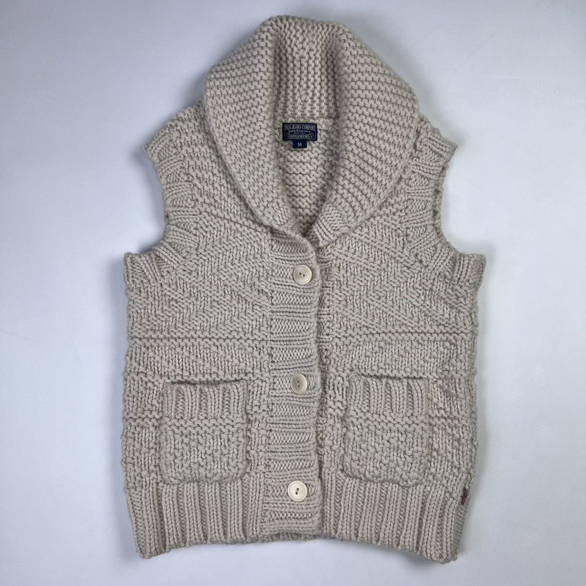 Ralph Lauren × Vintage Ralph Lauren heavyweight wool knit cardigan vest Size M / US 6-8 / IT 42-44 - 1 Thumbnail