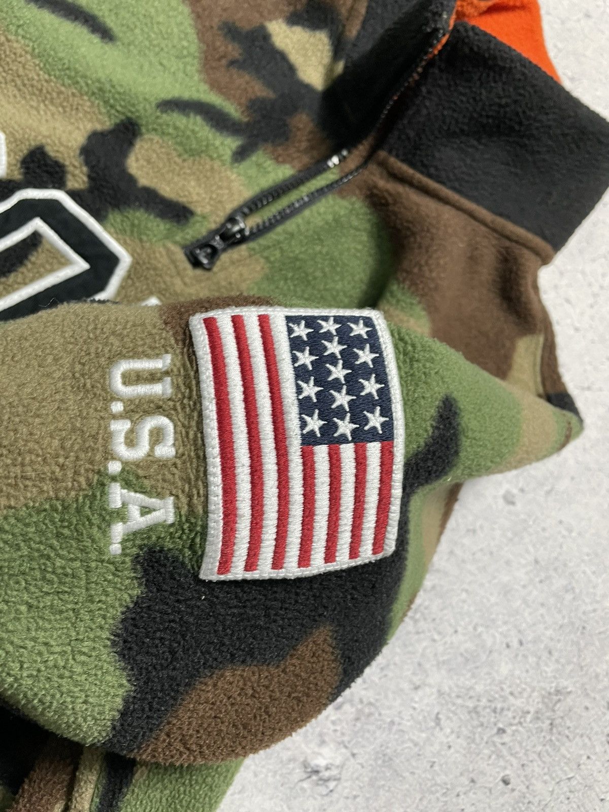 Polo Ralph Lauren Vintage Polo Ralph Lauren Camo Fleece Sweatshirt 1/4 Zip USA Size US M / EU 48-50 / 2 - 9 Thumbnail