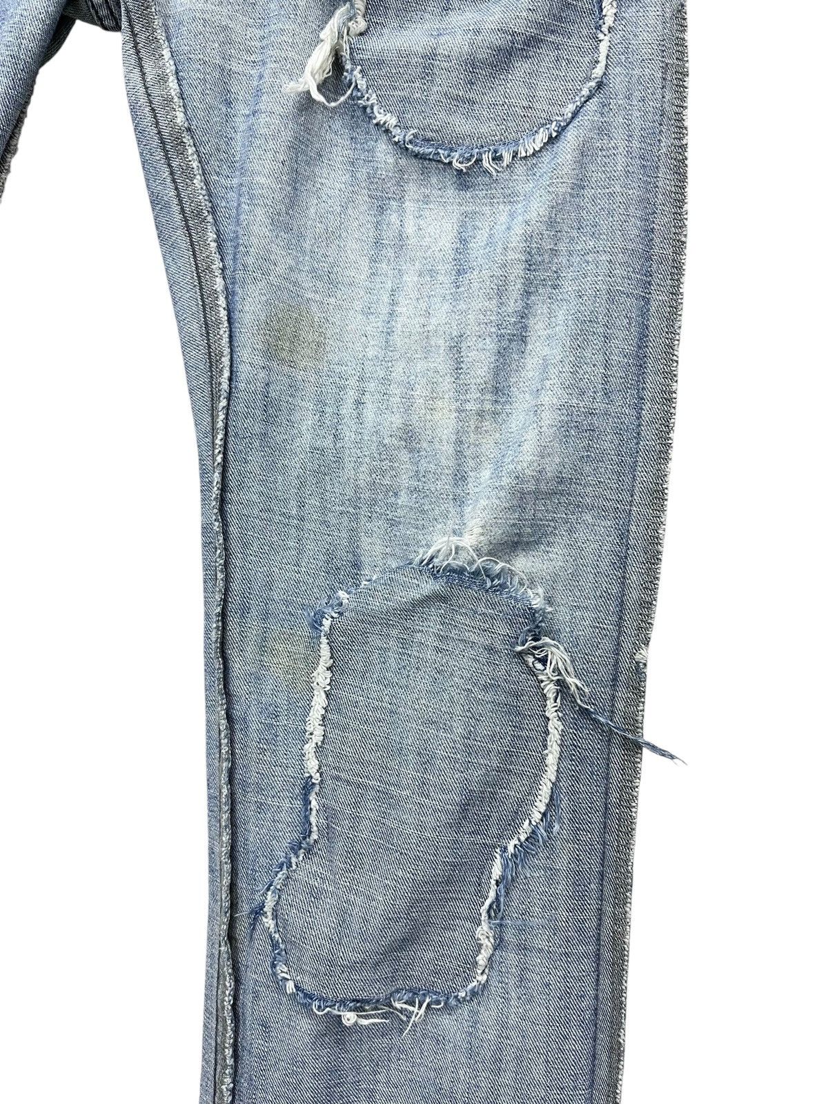 Takeo Kikuchi Vintage TAKEO KIKUCHI Grunge Patch Ripped Slim Fit LGB Style Size US 31 - 6 Thumbnail