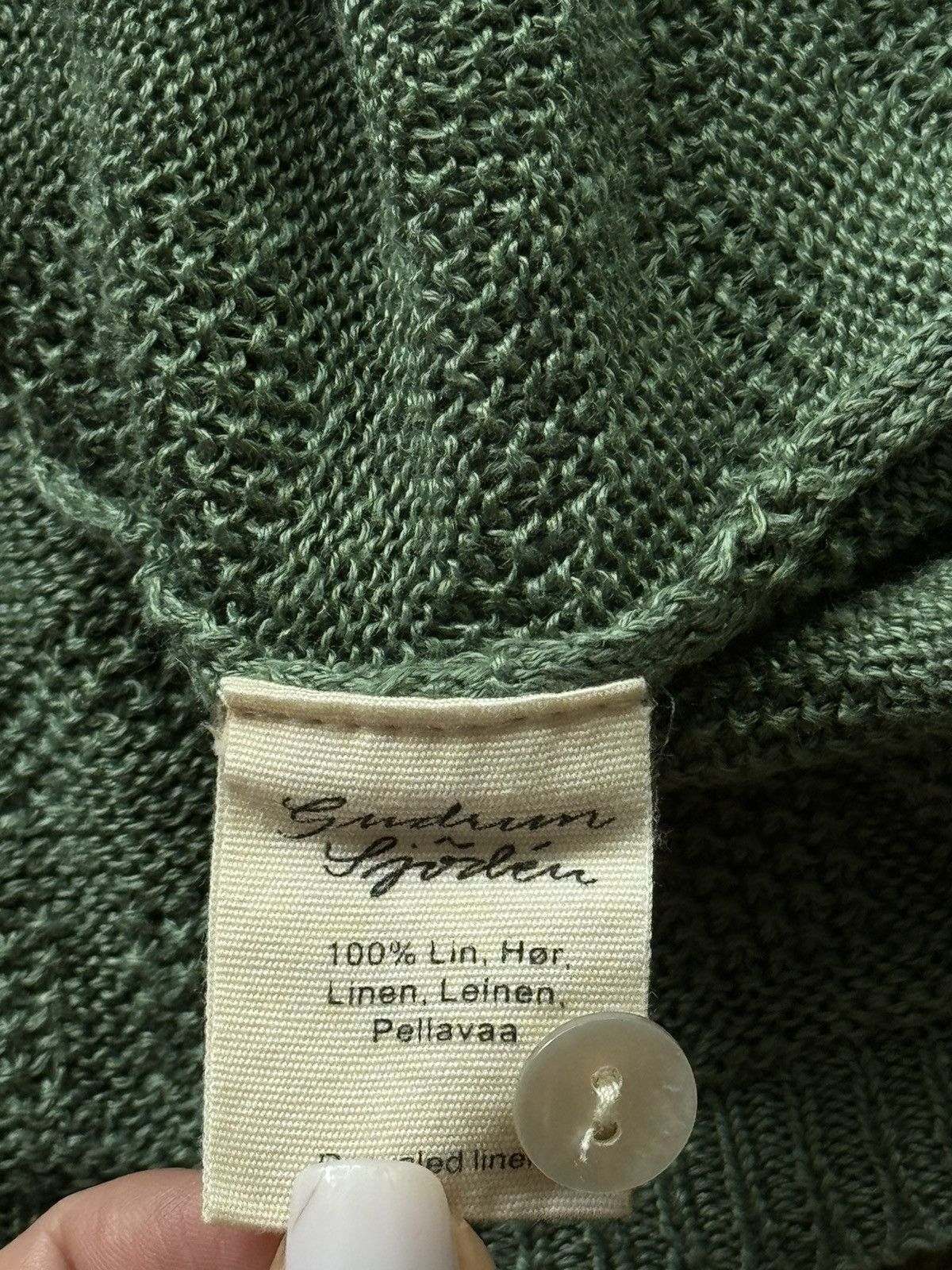Gudrun Sjoden Gudrun Sjoden avant garde 100% linen cardigan sweater Size L / US 10 / IT 46 - 4 Thumbnail